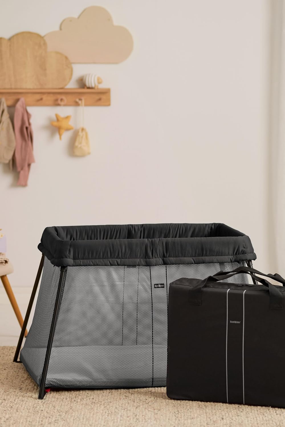 BABYBJÖRN Cuna de Viaje Light, Negro - vista 3