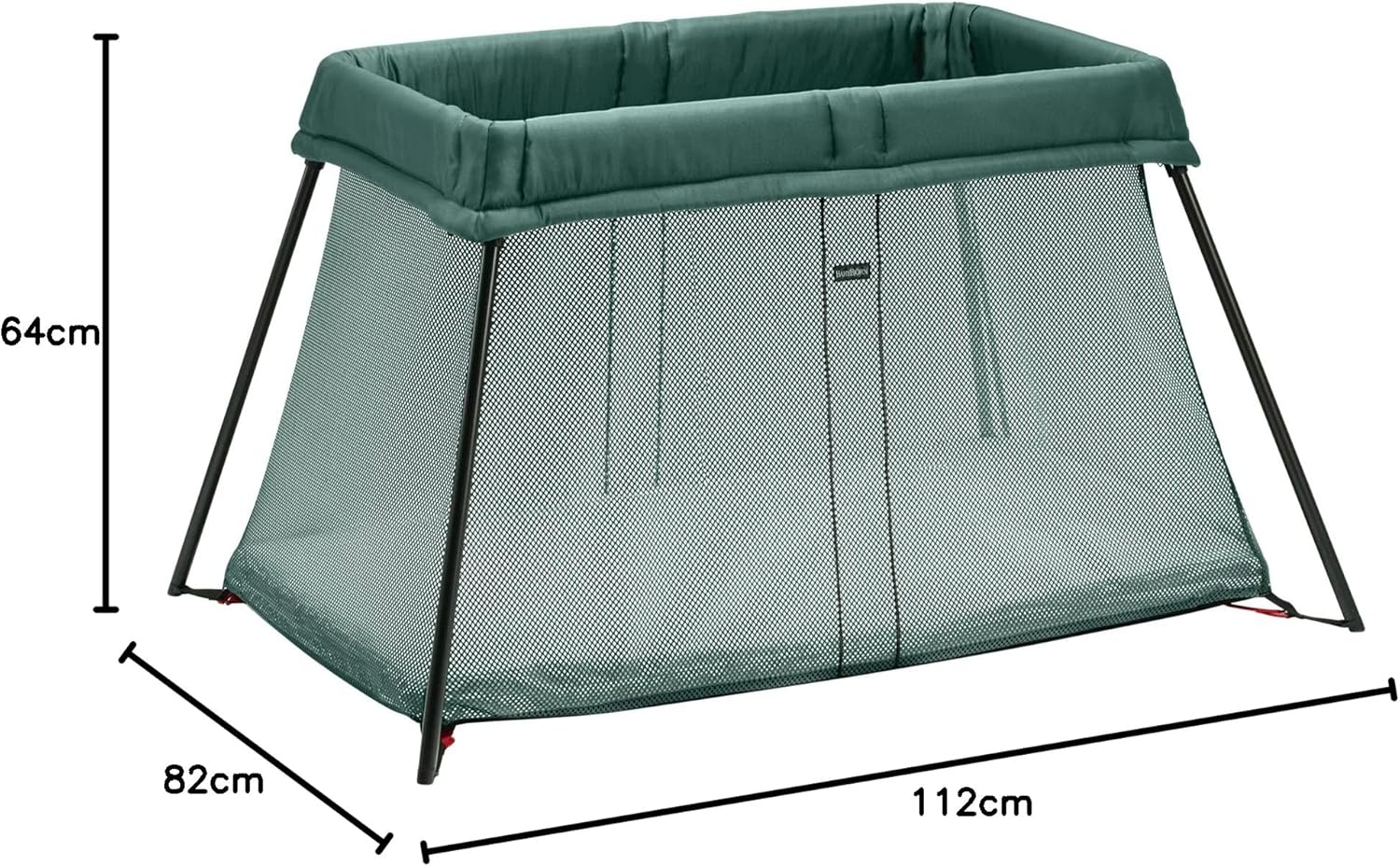 Imagen de producto BabyBjörn Cuna de Viaje Light, Verde Oscuro