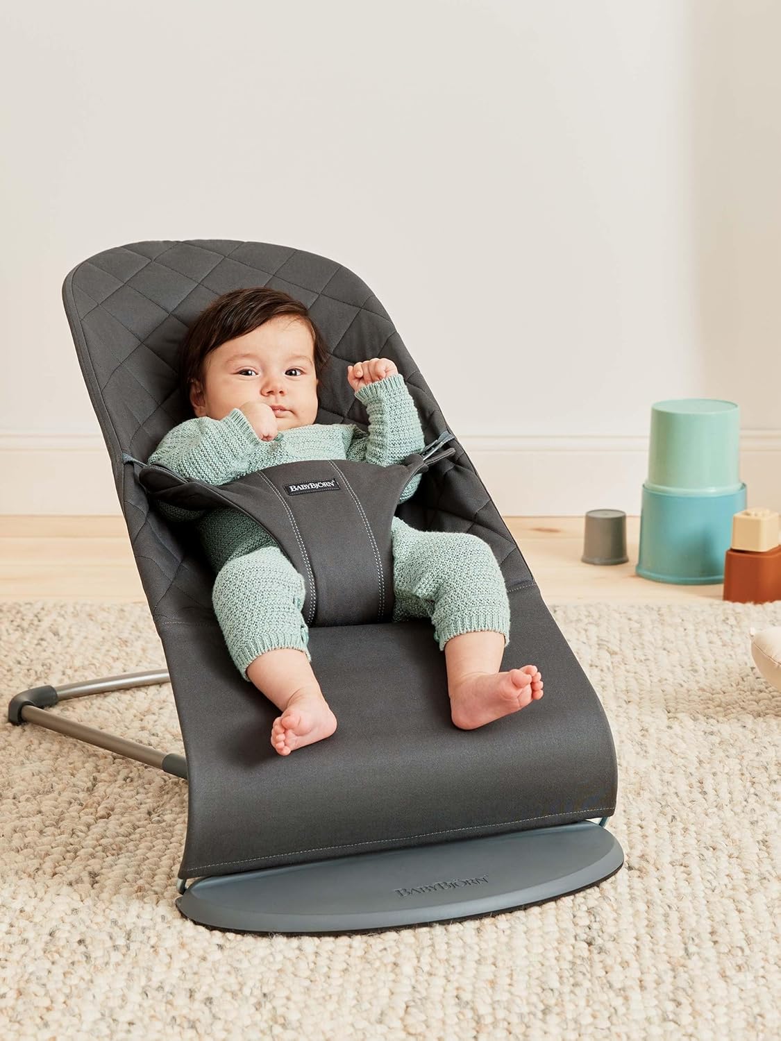 BabyBjörn Hamaca Bliss, Tejido, Acolchado clásico, Antracita - característica 4