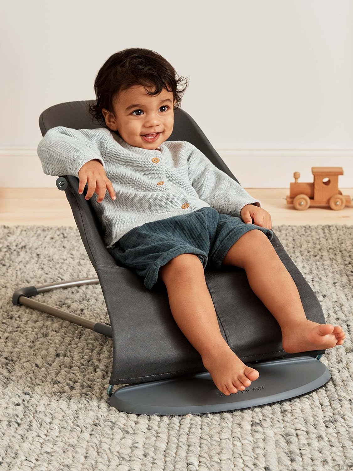 BabyBjörn Hamaca Bliss, Tejido, Acolchado clásico, Antracita - vista 7