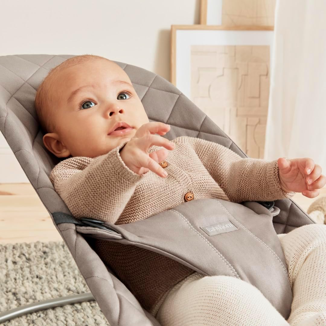 BabyBjörn Hamaca Bliss, Tejido, Acolchado clásico, Arena - imagen 5