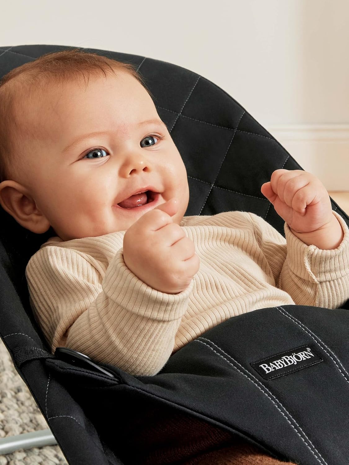 BabyBjörn Hamaca Bliss, Tejido, Acolchado clásico, Negro - imagen 5