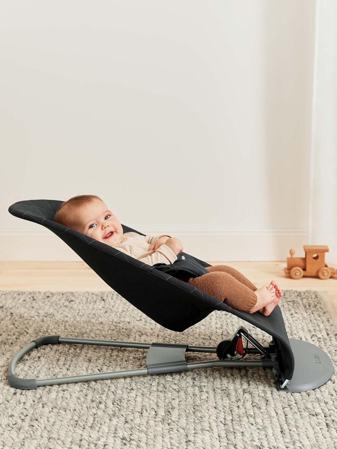 BabyBjörn Hamaca Bliss, Tejido, Acolchado clásico, Negro - detalle del producto