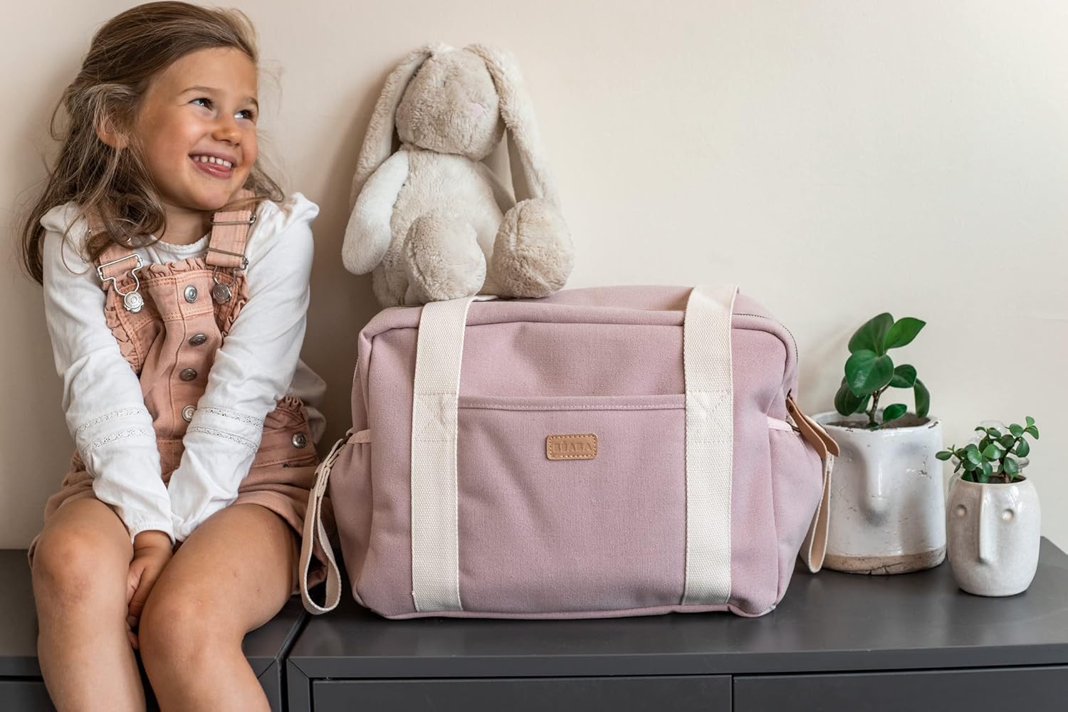 Béaba Bolso Cambiador para Bebé, Práctico, 10 Bolsillos Interiores y Exteriores, Enganche Integrado para Cochecito, Cambiador