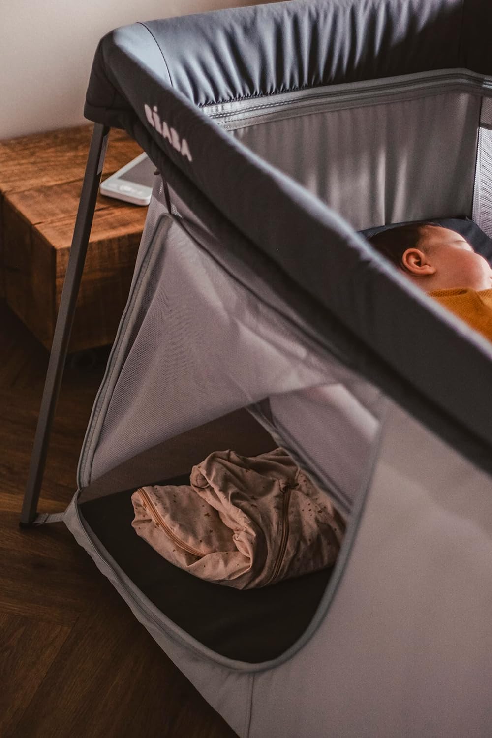BÉABA, Cuna De Viaje 3 En 1, Moisés Para Bebé, Cama Auxiliar Y Parque, Evolutiva, Ligera, 6,8 Kg, Plegable, Compacta,Bolsa De