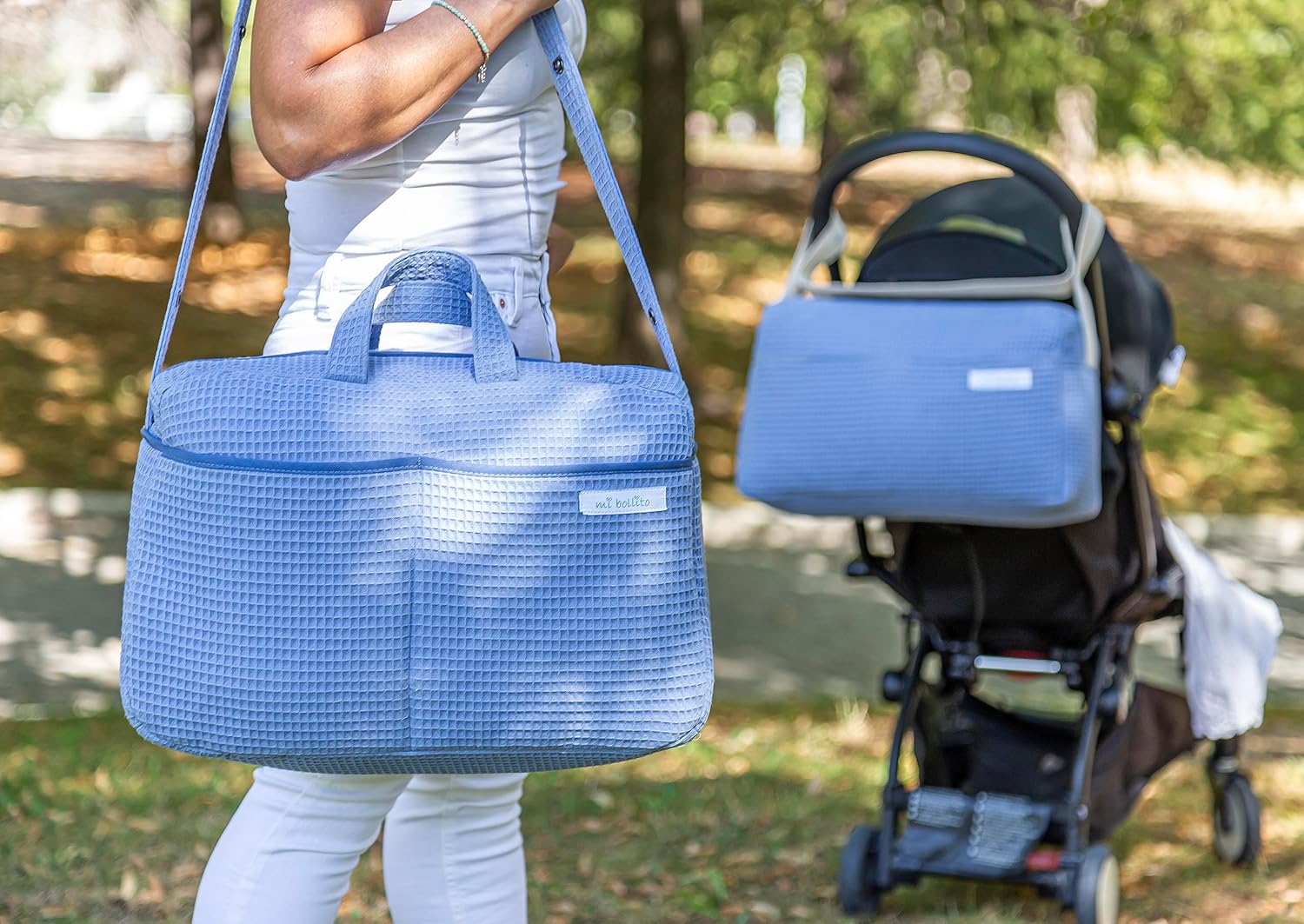 Bolso de maternidad Crossbody para carrito de bebé y para hospital. Bolsa organizadora práctica y elegante de gran capacidad.