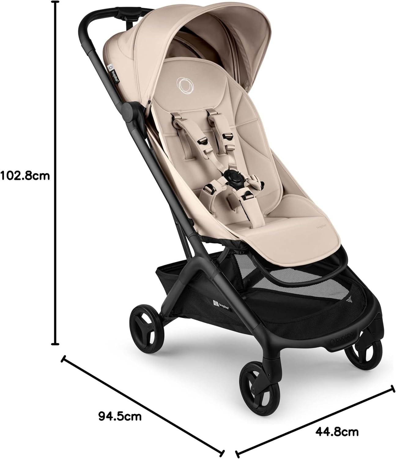Detalle de Bugaboo Butterfly 2 Silla de paseo de viaje, Tamaño Cabina de avión, Sillita Ligera Portátil y Plegable a una Mano