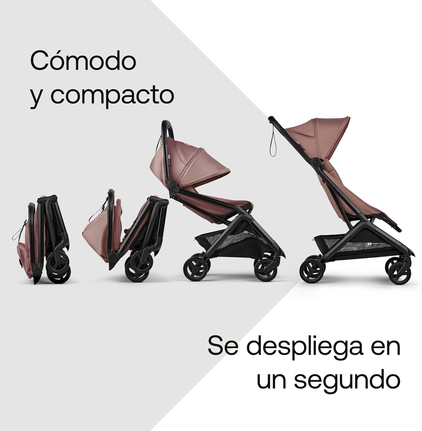 Bugaboo Butterfly 2 Silla de paseo de viaje, Tamaño Cabina de avión, Sillita Ligera Portátil y Plegable a una Mano, con Asien