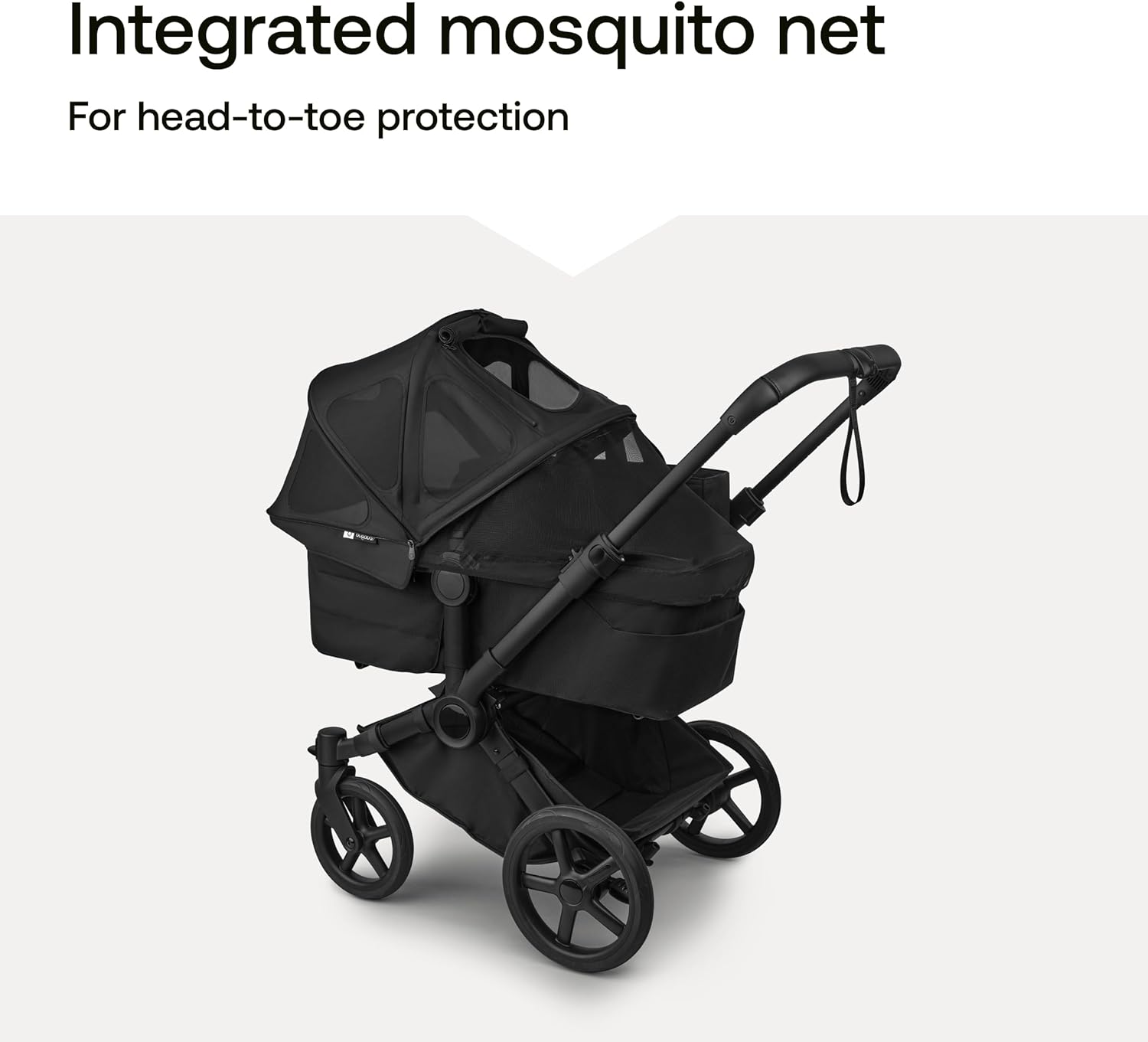 Bugaboo Capota ventilada Fox y Cameleon, extensible para una protección adicional y una protección solar óptima, repelente al