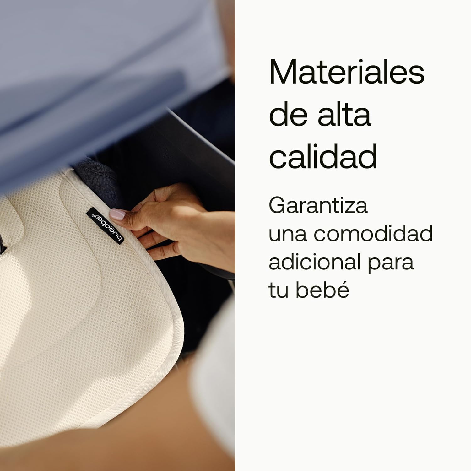 Bugaboo Colchoneta Doble Confort para carritos, Comodidad para todas las estaciones, Ajuste mejorado, Compatible con todos lo