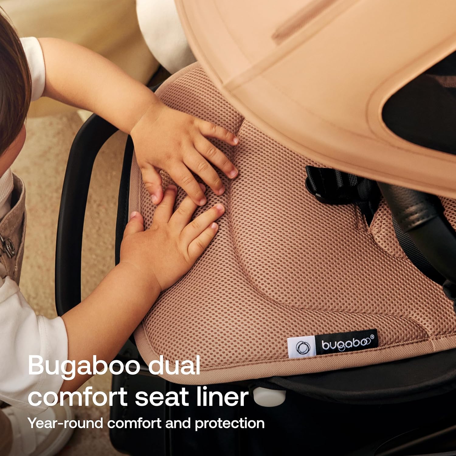 Bugaboo Colchoneta Doble Confort para carritos, Comodidad para todas las estaciones, Ajuste mejorado, Compatible con todos lo