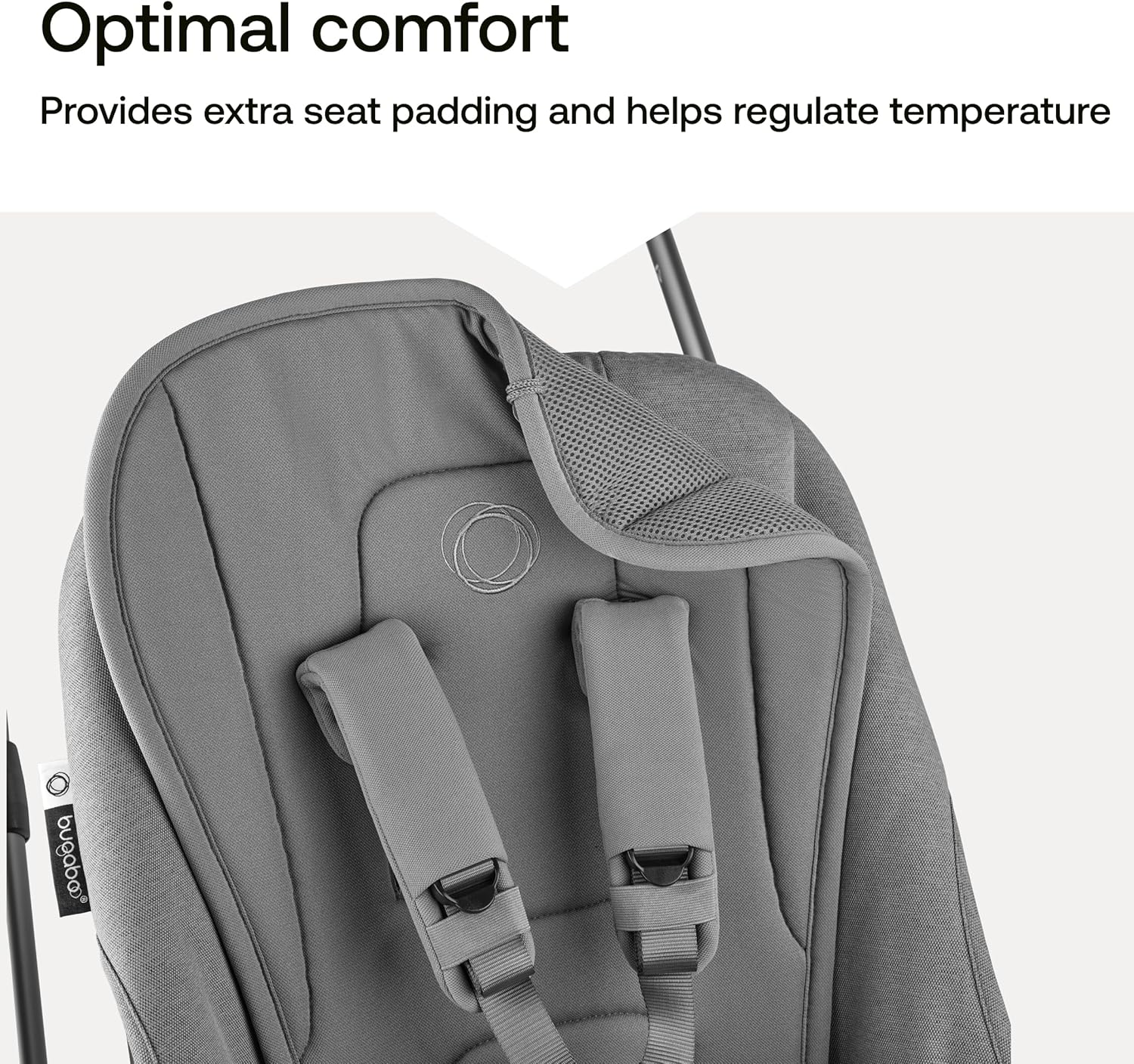 Bugaboo Colchoneta Doble Confort para carritos, Comodidad para todas las estaciones, Ajuste mejorado, Compatible con todos lo