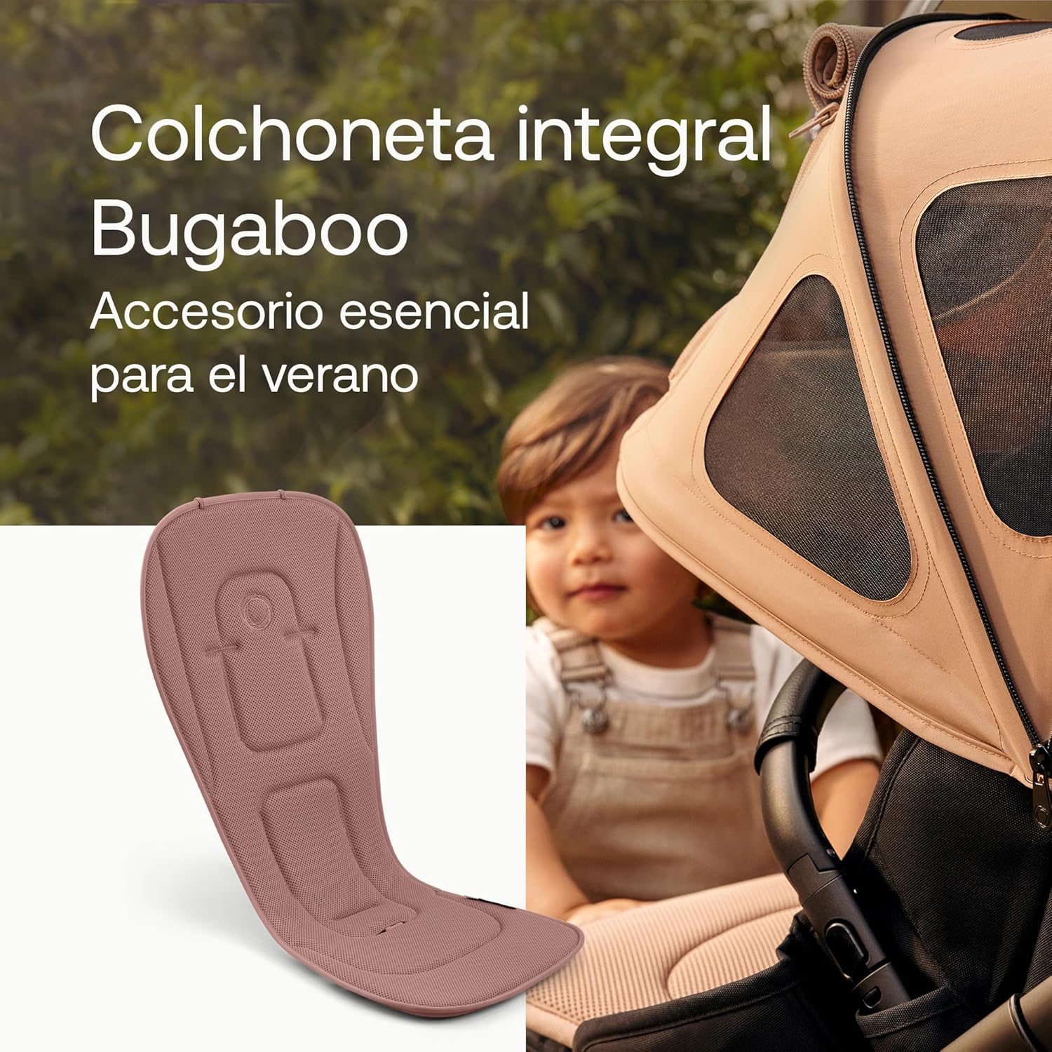 Bugaboo Colchoneta Doble Confort para carritos, Comodidad para todas las estaciones, Ajuste mejorado, Compatible con todos lo
