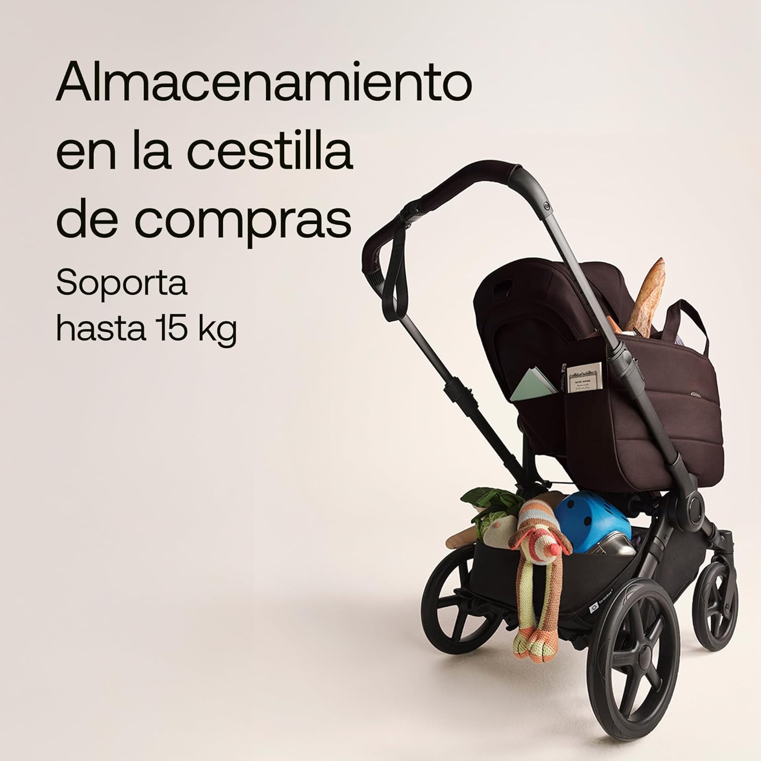 Bugaboo Donkey 6 carrito individual convertible en doble y gemelar, carrito para recién nacido y niño pequeño, doble almacena