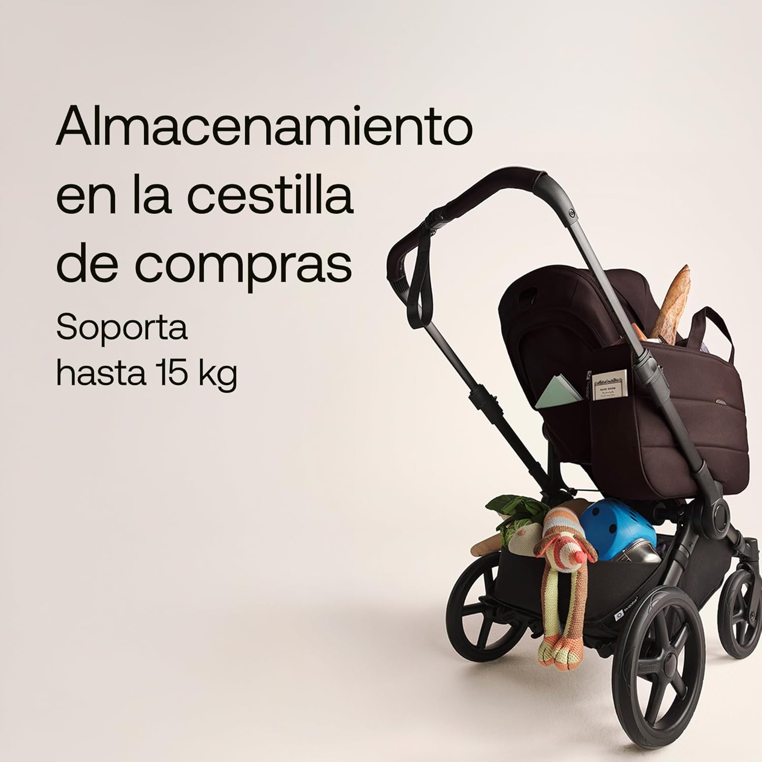 Bugaboo Donkey 6 carrito individual convertible en doble y gemelar, carrito para recién nacido y niño pequeño, doble almacena