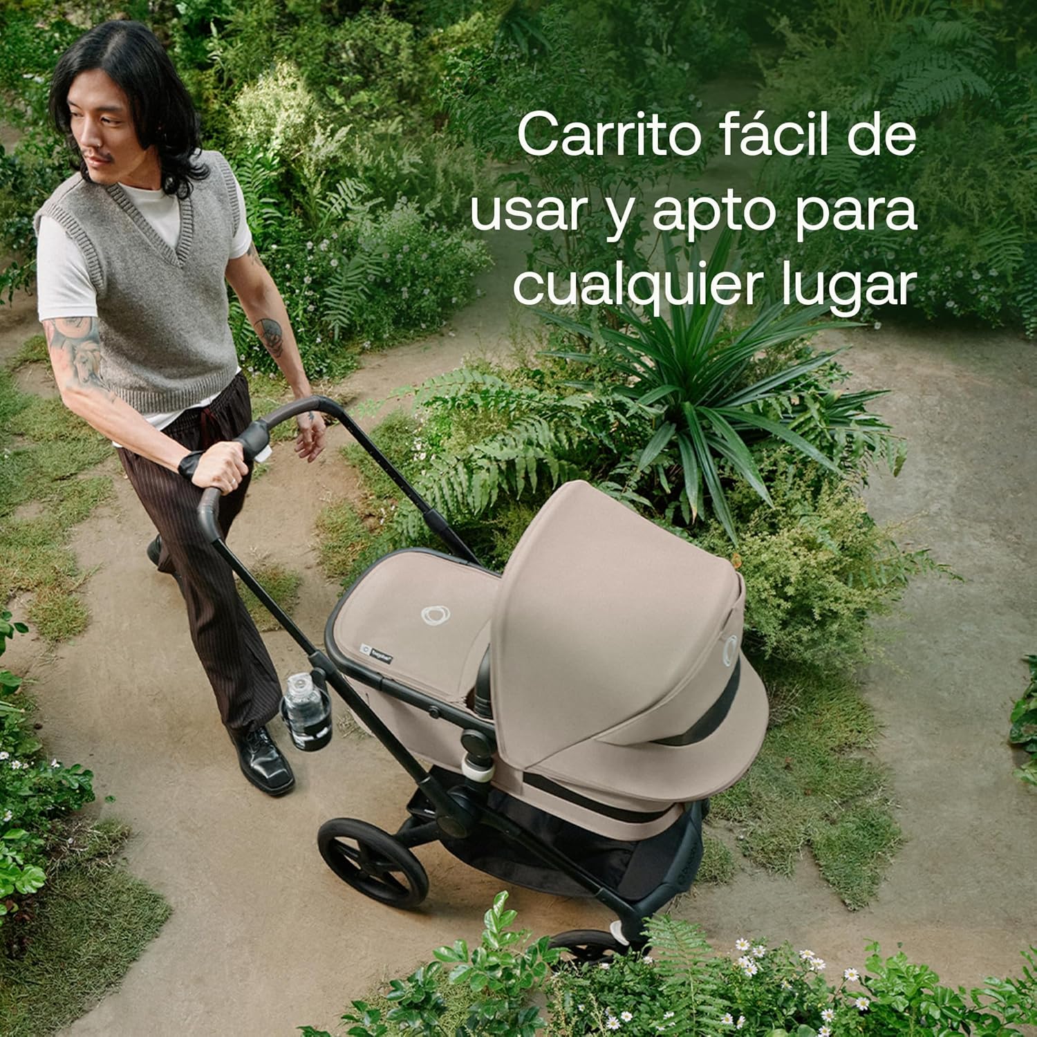 Bugaboo Fox 5 Carrito Todoterreno, Cochecito de Bebé 2 en 1, Suspensión Total, Fácil Plegado, Capazo Espacioso, Asiento Exten