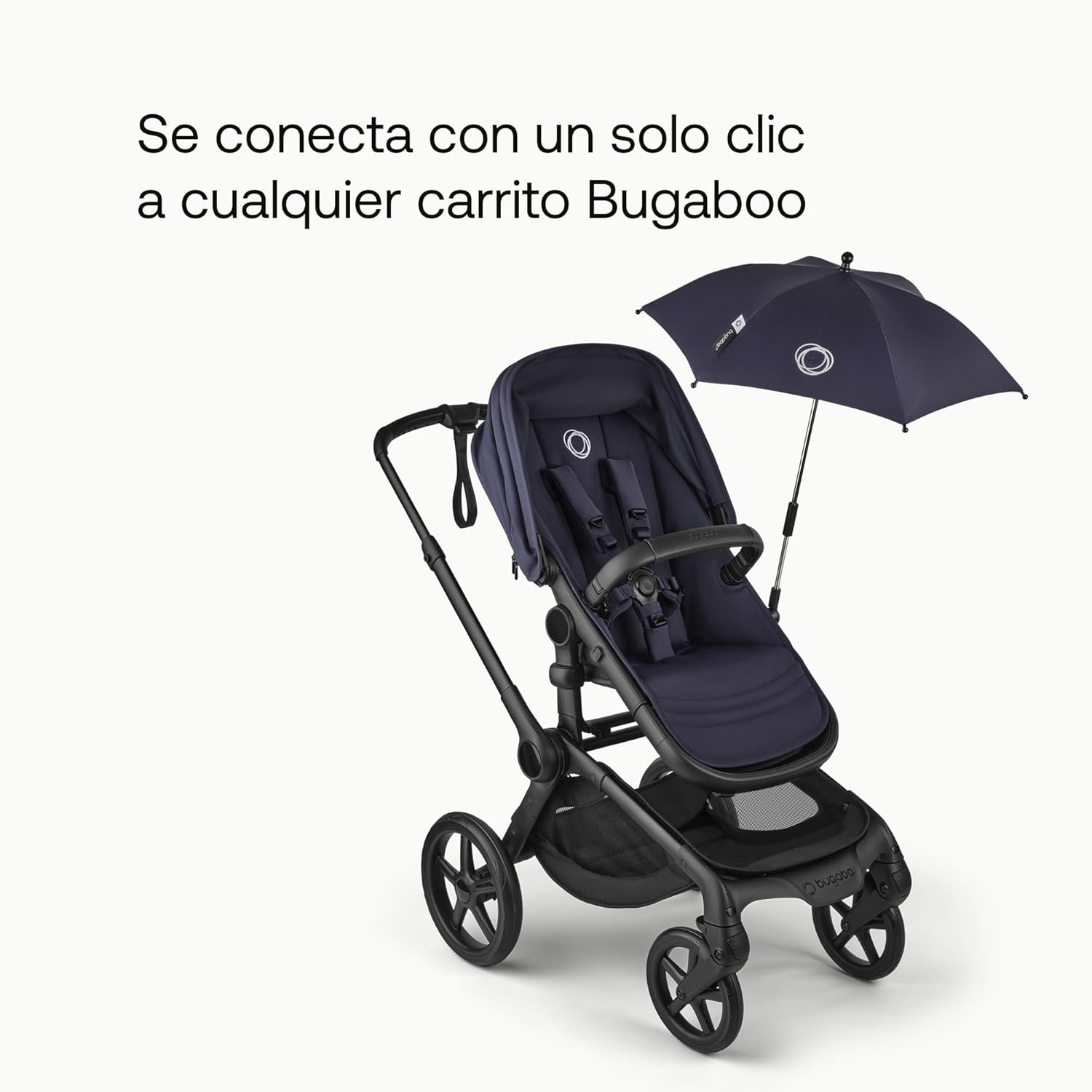 Bugaboo Sombrilla+, Compatible con todos los carritos Bugaboo, Tejido de protección solar UPF 50+ para una protección solar ó