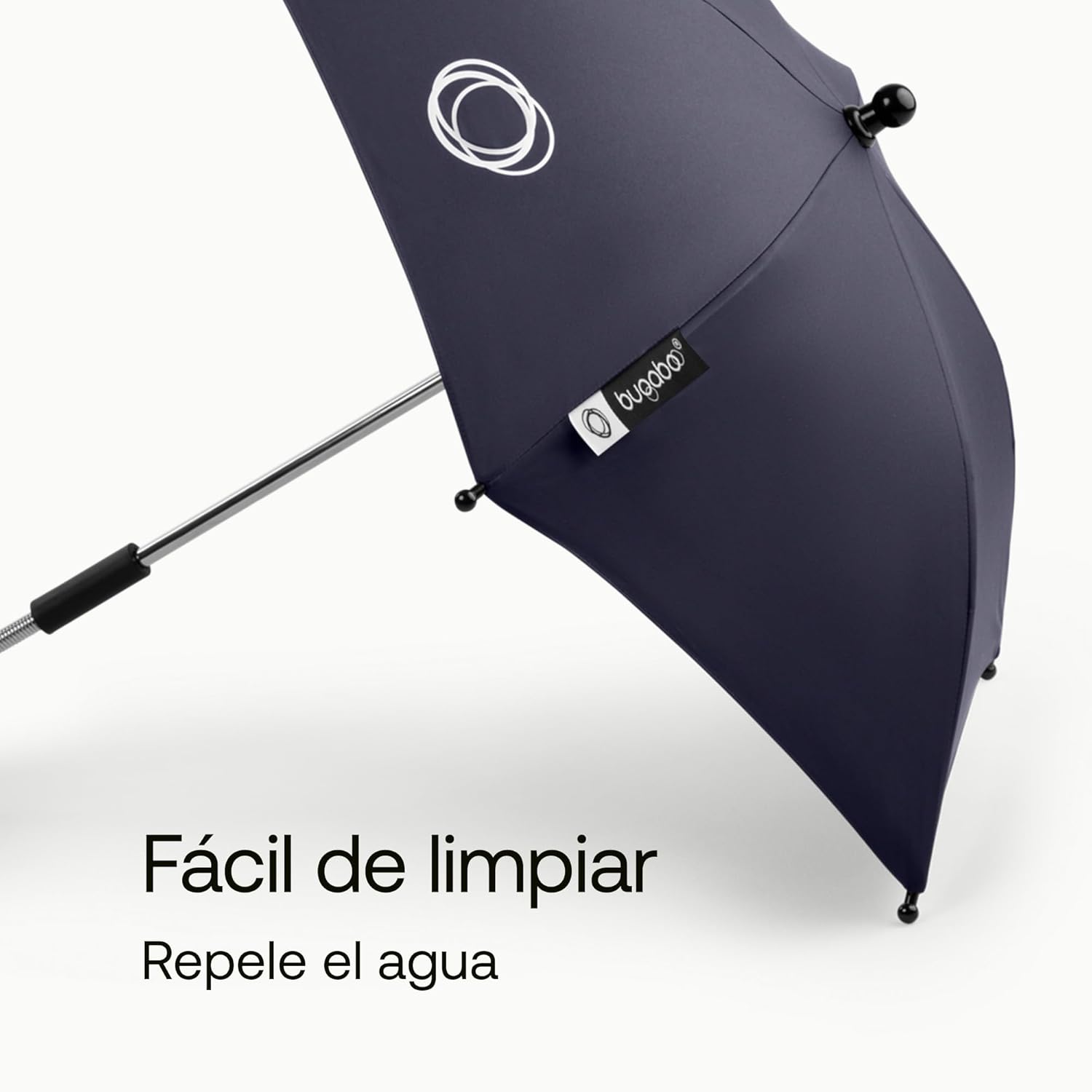 Bugaboo Sombrilla+, Compatible con todos los carritos Bugaboo, Tejido de protección solar UPF 50+ para una protección solar ó