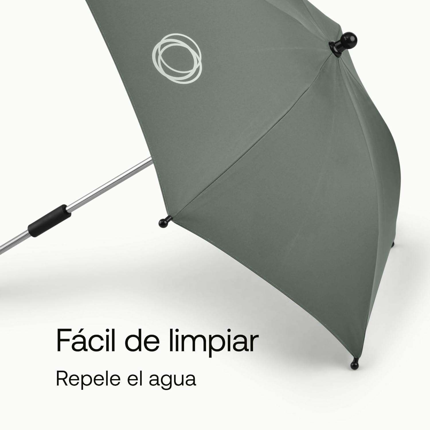 Bugaboo Sombrilla+, Compatible con todos los carritos Bugaboo, Tejido de protección solar UPF 50+ para una protección solar ó