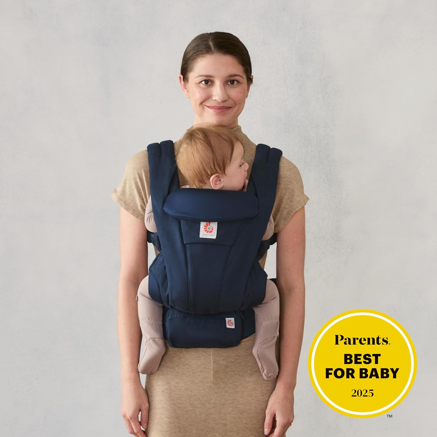 Ergobaby Omni Deluxe - Portabebés todo en uno para recién nacidos desde el nacimiento hasta 20 kg, ergonómico, 4 posiciones,