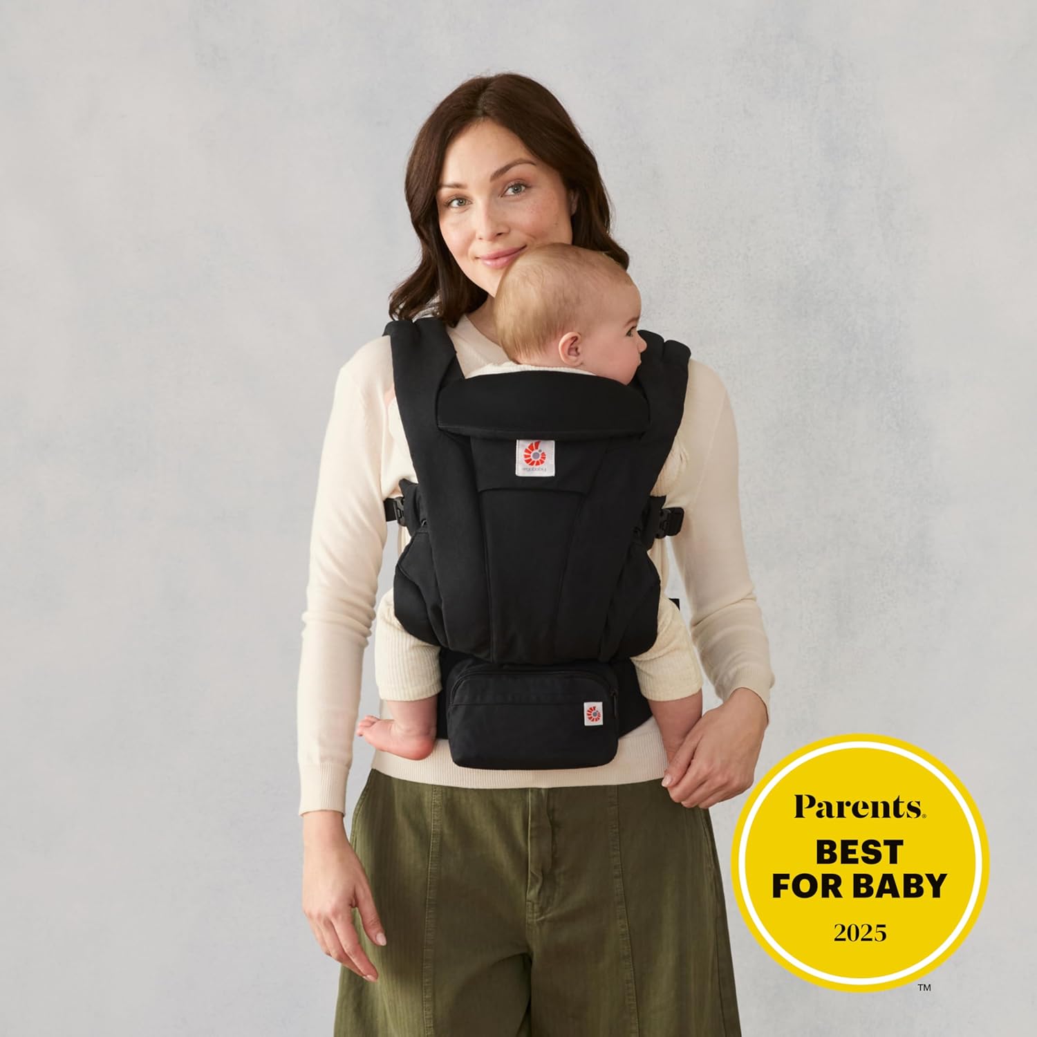 Ergobaby Omni Deluxe - Portabebés todo en uno para recién nacidos desde el nacimiento hasta 20 kg, ergonómico, 4 posiciones,
