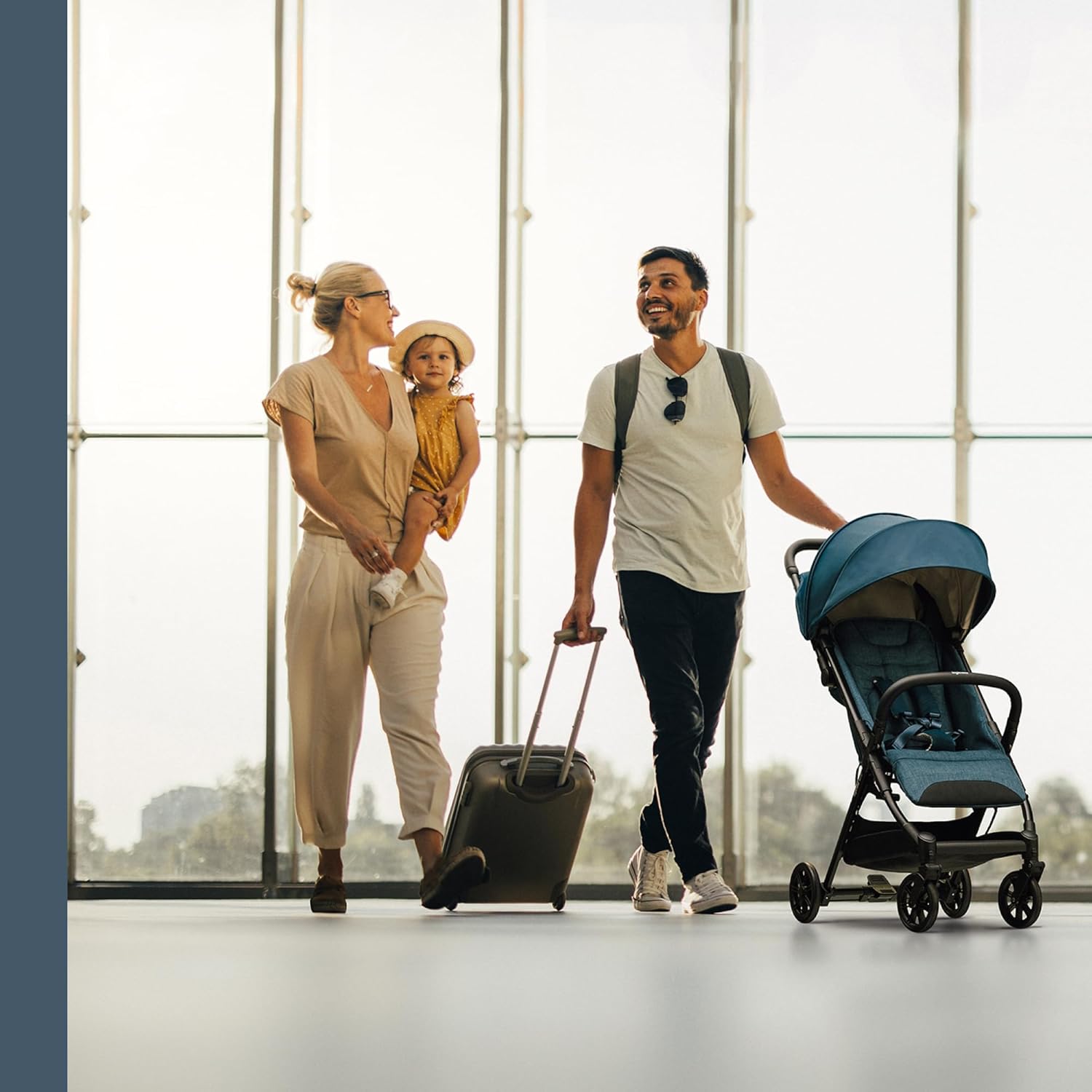 Inglesina Silla de Paseo ligera Quid², hasta 22 kg, Compacta y Ligera, Ideal para Avión, Alpaca Beige - característica 4
