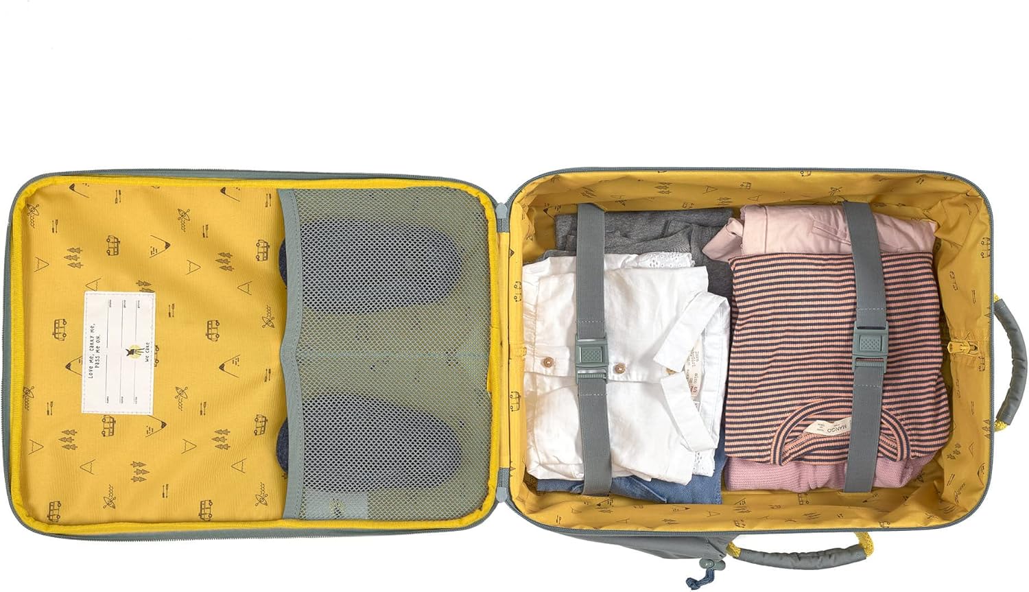 LÄSSIG Adventure Maleta de viaje para niños con correas y ruedas a partir de 3 años, 46 cm, 18 L, Bus verde - vista 3