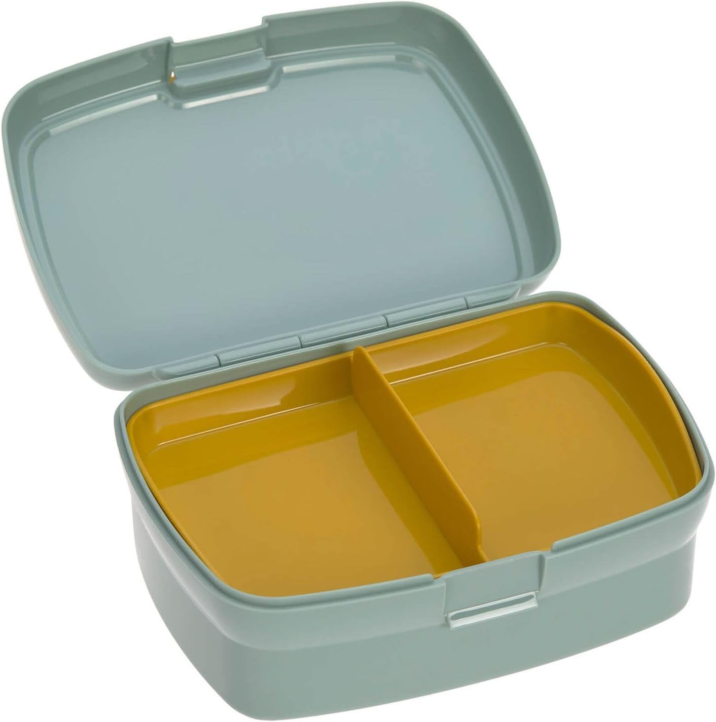 Lässig Fiambrera para niños con separador extraíble, sin BPA/Adventure Bus, mint - imagen 5