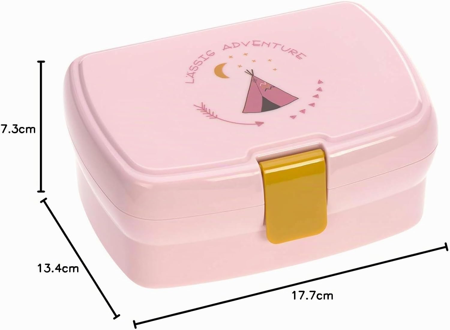 Imagen de producto Lässig Fiambrera para niños con separador extraíble, sin BPA/Adventure Tipi, rosa