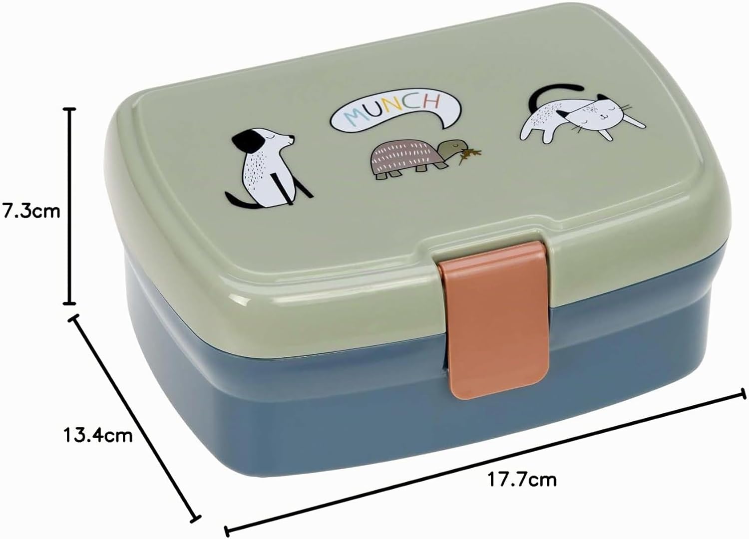 Lässig Fiambrera para niños con separador extraíble, sin BPA/Happy Prints - característica 5