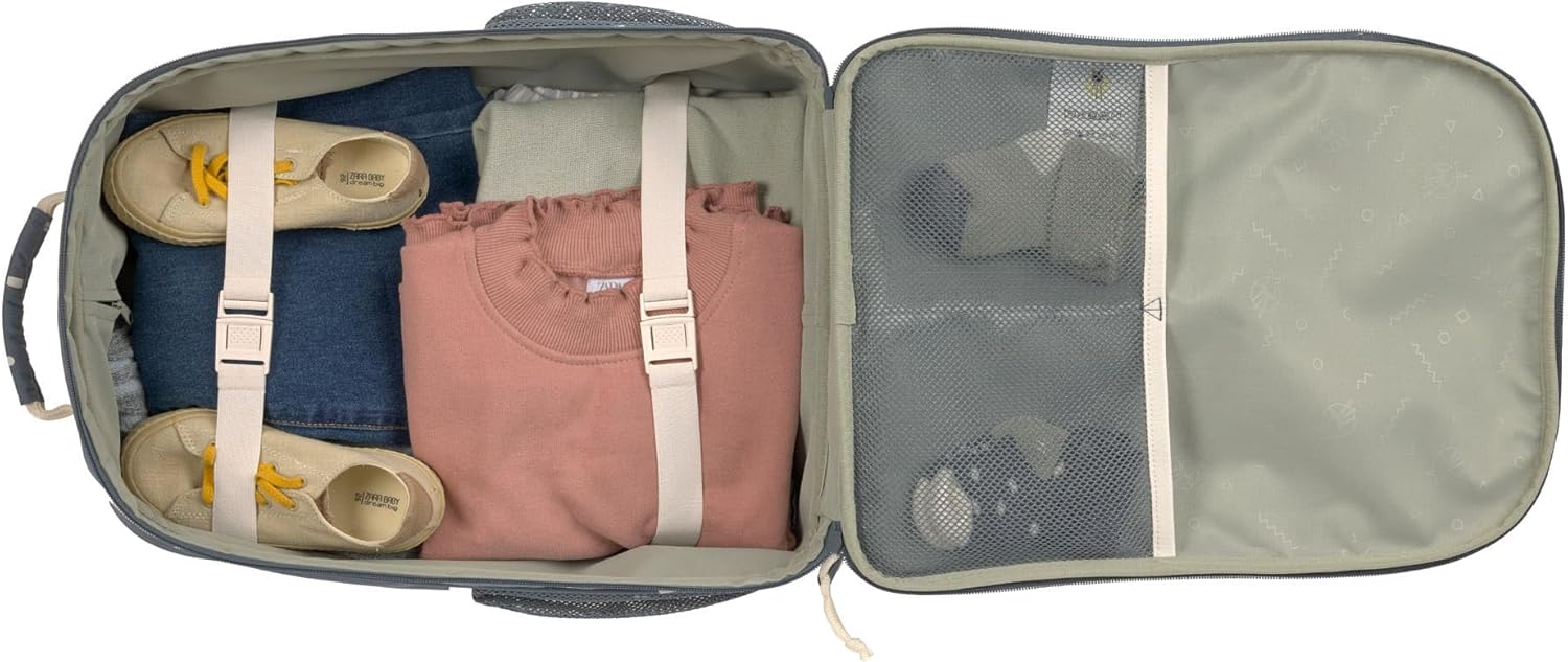 Lässig Maleta Trolley Infantil Maleta de Viaje con Barra Telescópica y Ruedas para Niños Maleta de Mano/Trolley Happy Prints
