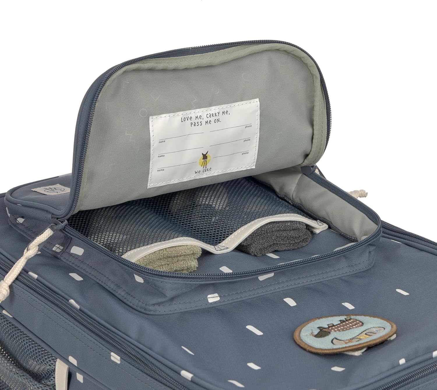 Lässig Maleta Trolley Infantil Maleta de Viaje con Barra Telescópica y Ruedas para Niños Maleta de Mano/Trolley Happy Prints