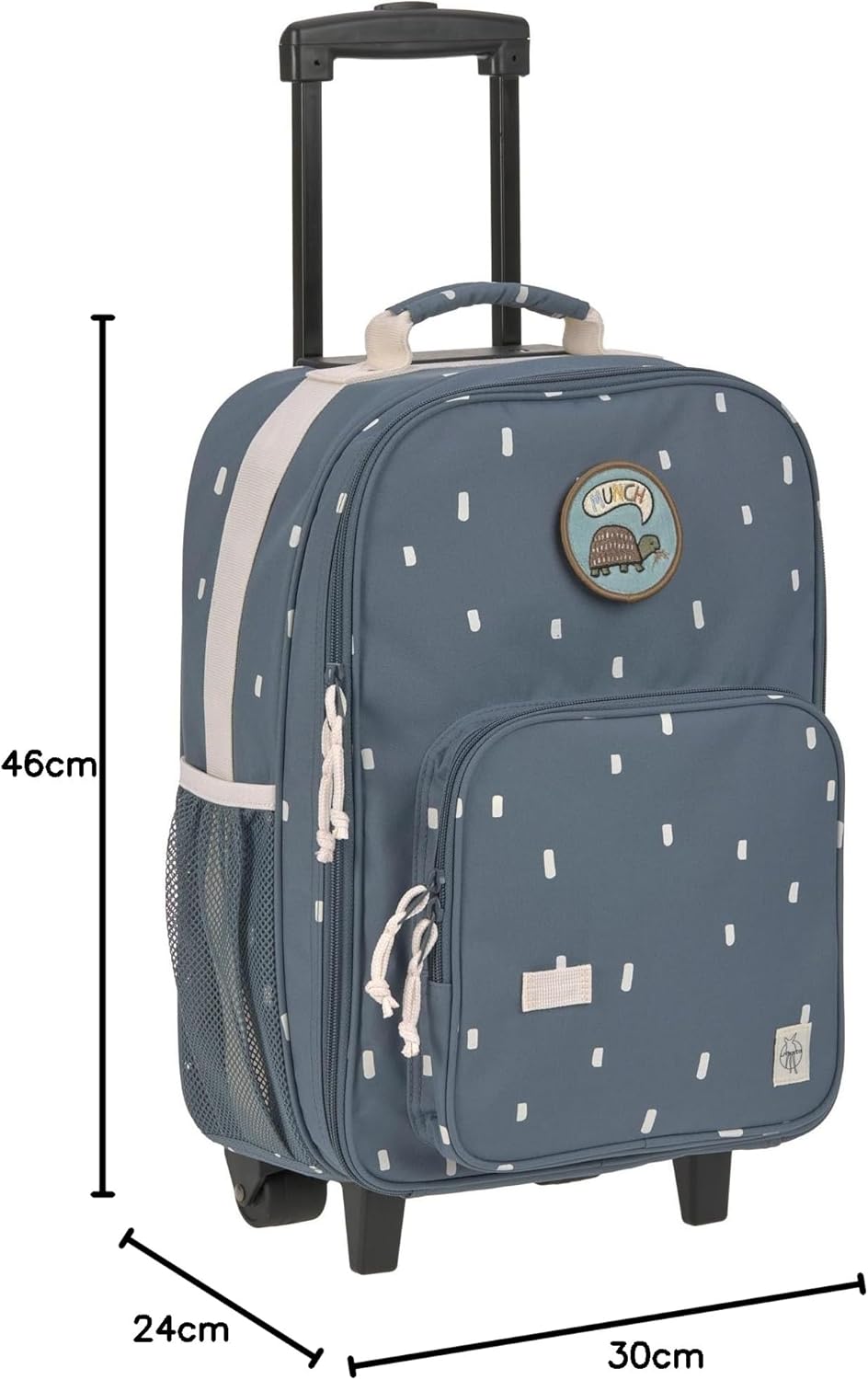 Lässig Maleta Trolley Infantil Maleta de Viaje con Barra Telescópica y Ruedas para Niños Maleta de Mano/Trolley Happy Prints
