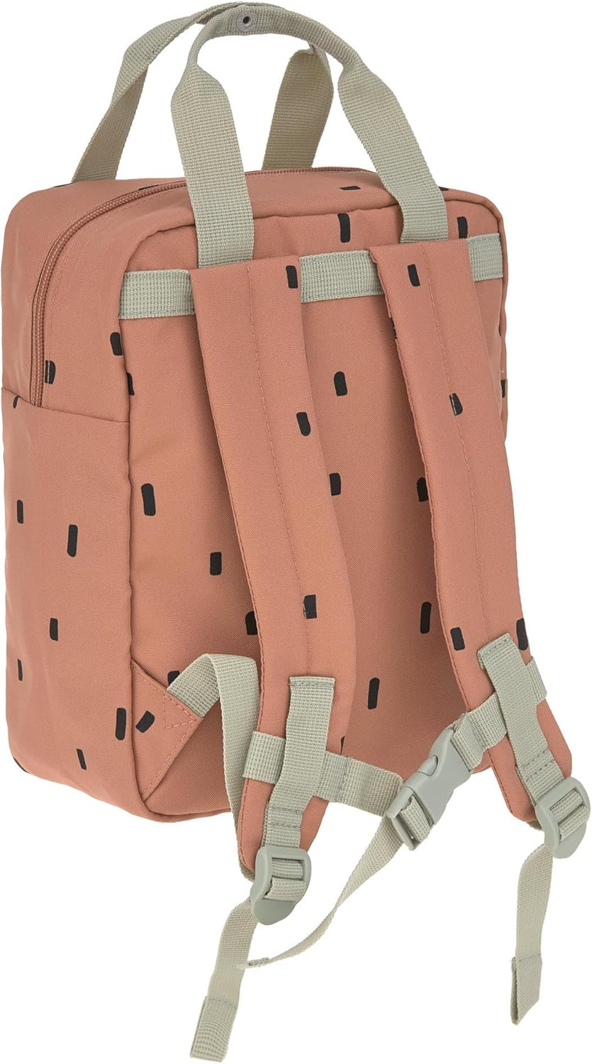 LÄSSIG Mochila Infantil con Correa para el Pecho Mochila para guardería 28 cm, 5,5 litros, 3 años/Mini Square Backpack - vist