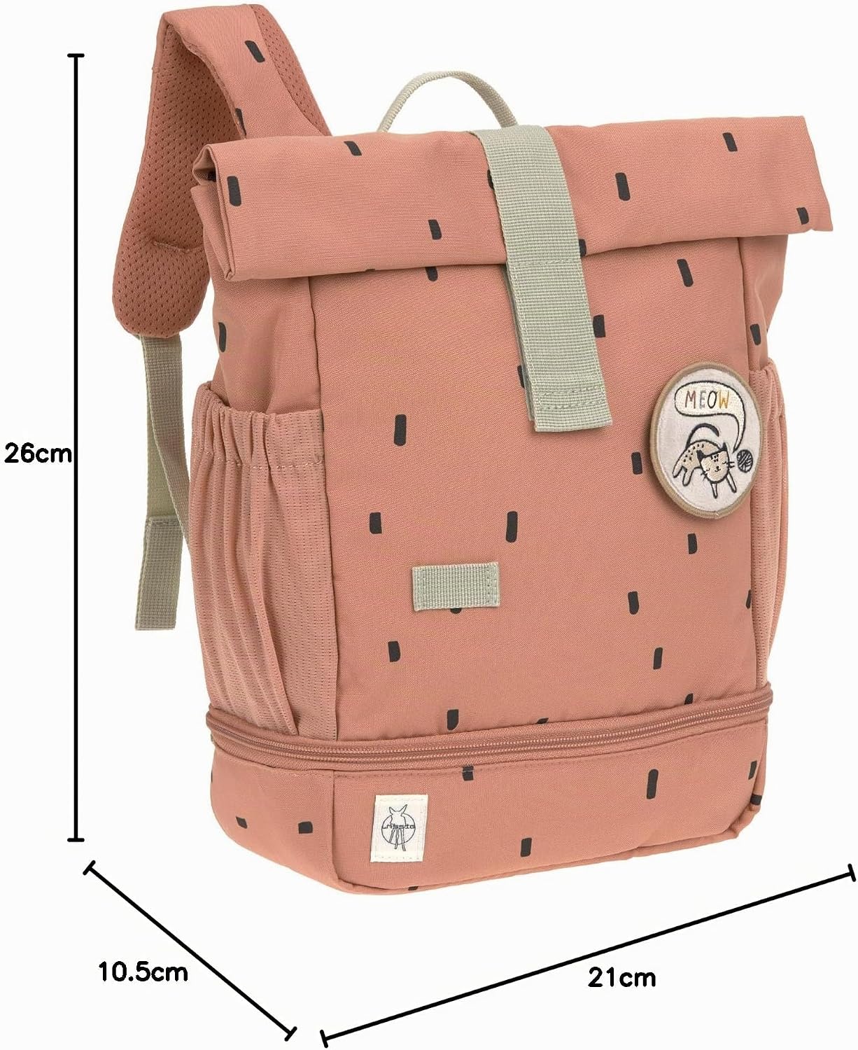 LÄSSIG Mochila Infantil con Correa para el Pecho Mochila para guardería 28 cm, 5,5 litros, 3 años/Mini Square Backpack - imag