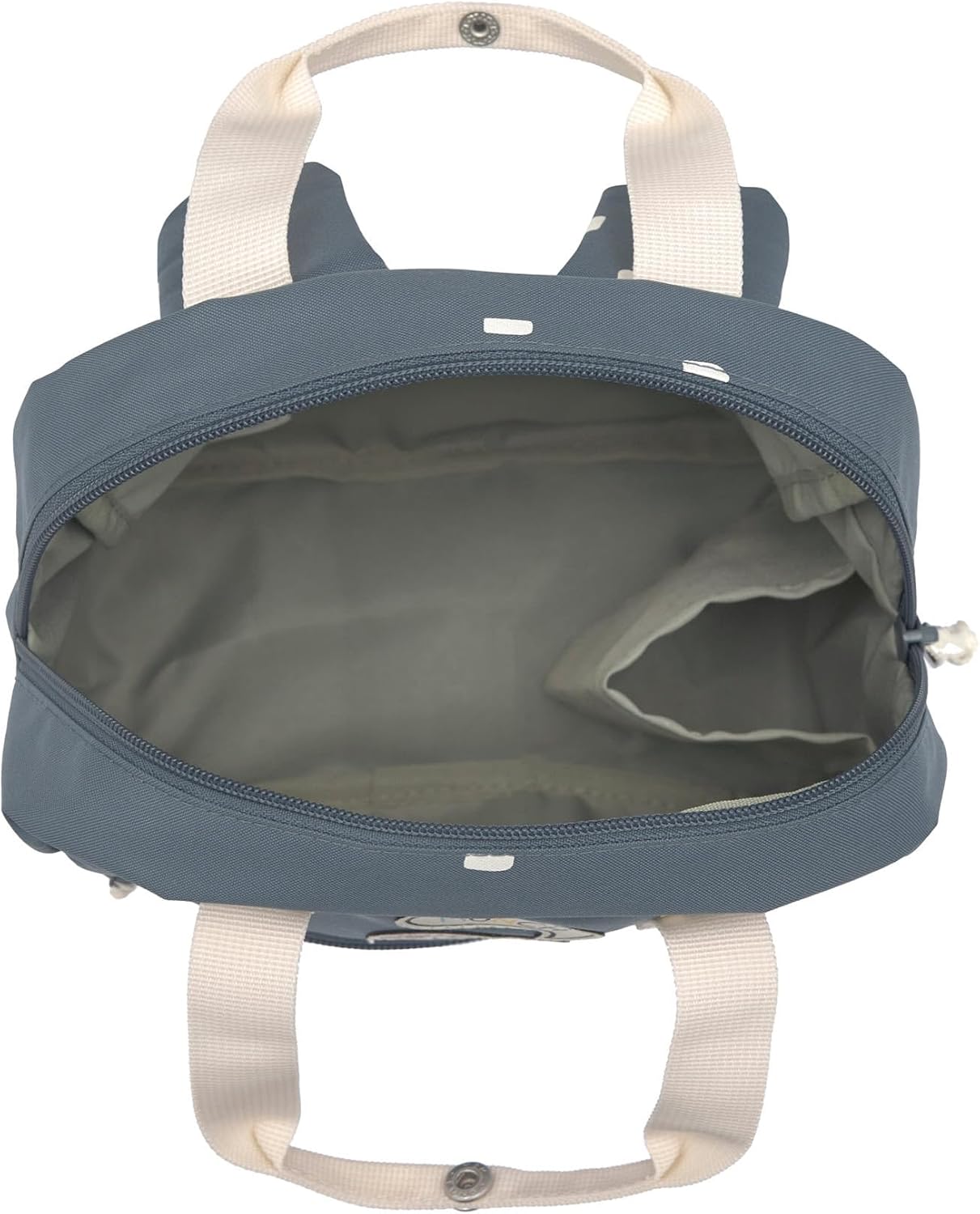 LÄSSIG Mochila Infantil con Correa para el Pecho Mochila para guardería 28 cm, 5,5 litros, 3 años/Mini Square Backpack - deta
