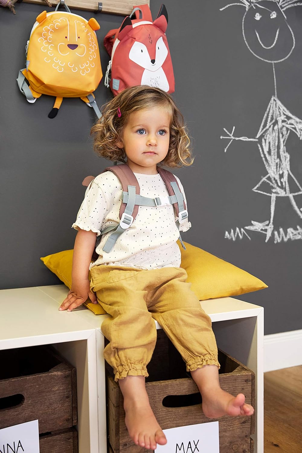 LÄSSIG Mochila infantil pequeña para guardería con correa de 2 años, 20 x 9 x 24 cm, 3,5 L/Tiny Backpack - vista 3