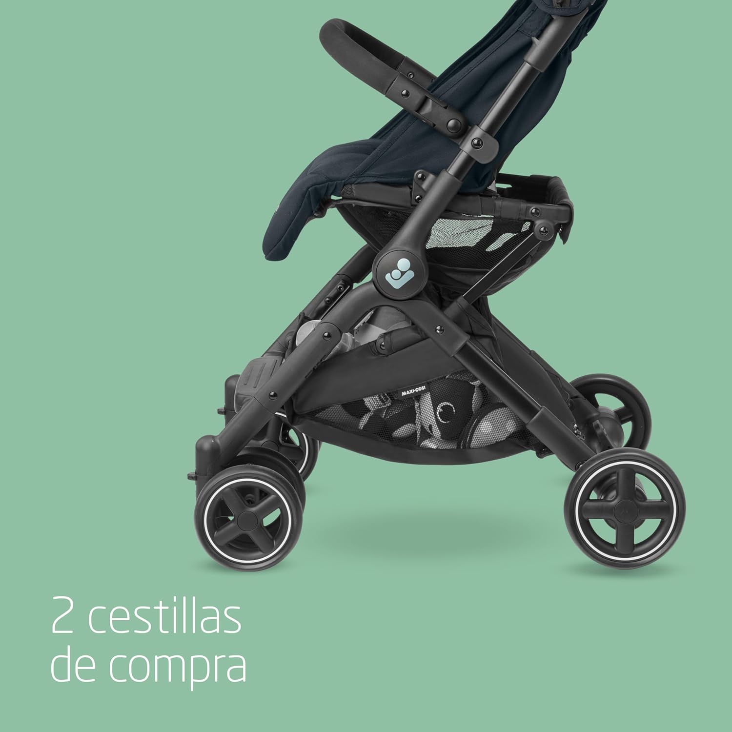 Maxi-Cosi Lara2, Silla de Paseo Ligera, 0-4 Años, 0-22 kg, Compacta, 3 Reclinaciones, Reclinación Total, Plegado Automático,