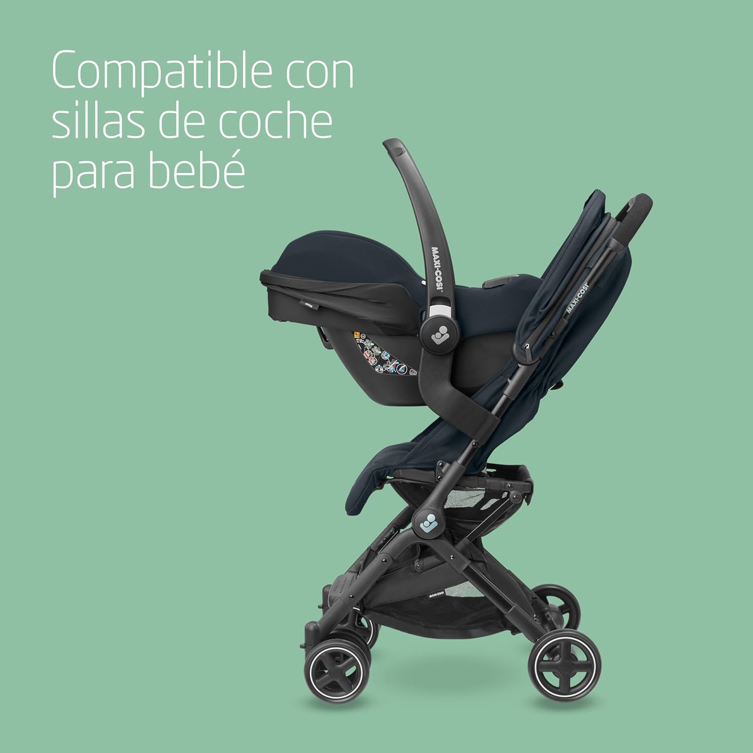 Maxi-Cosi Lara2, Silla de Paseo Ligera, 0-4 Años, 0-22 kg, Compacta, 3 Reclinaciones, Reclinación Total, Plegado Automático,