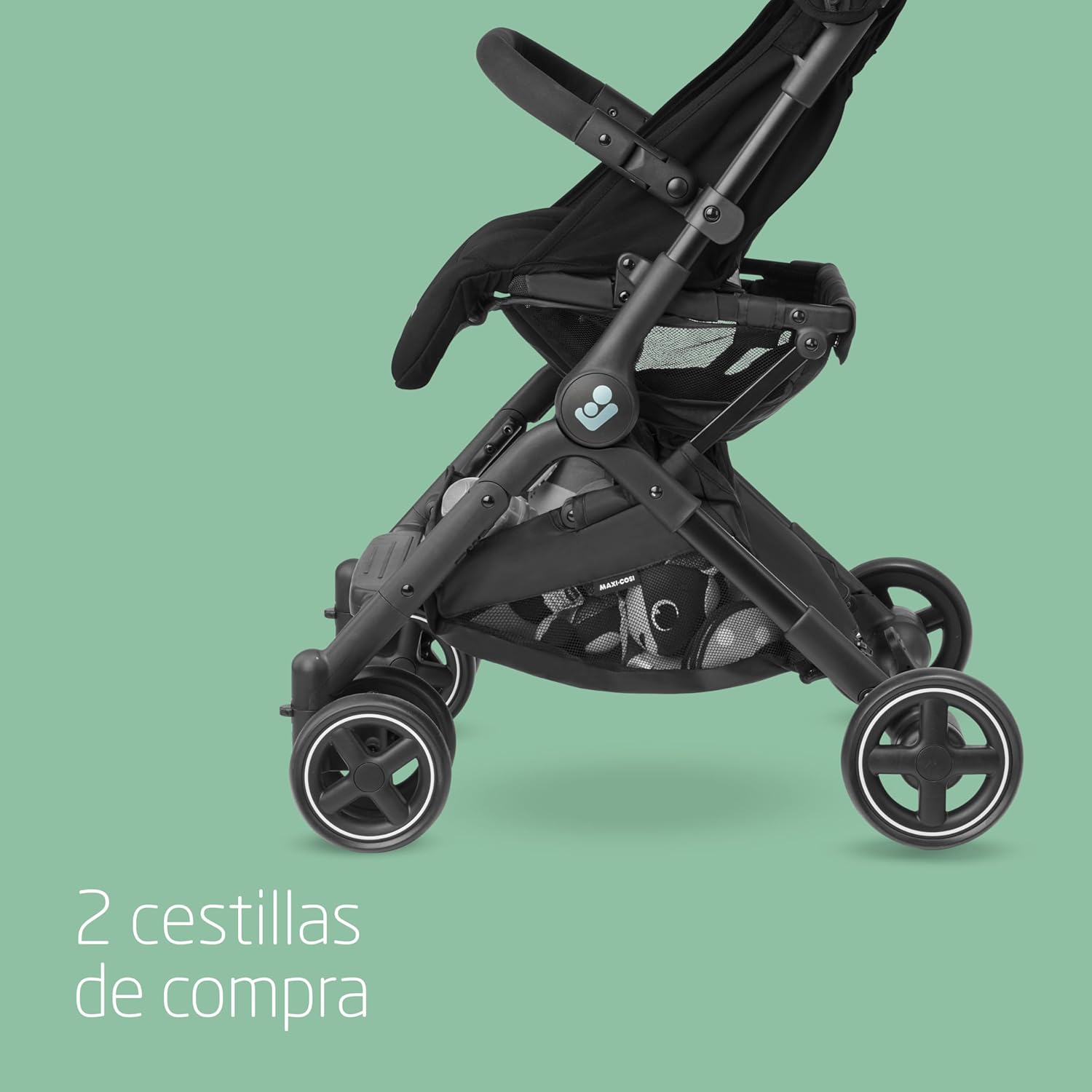 Maxi-Cosi Lara2, Silla de Paseo Ligera, 0-4 años, 0-22 kg, Silla Paseo Bebe Compacta, 3 Reclinaciones, Reclinación Total, Ple