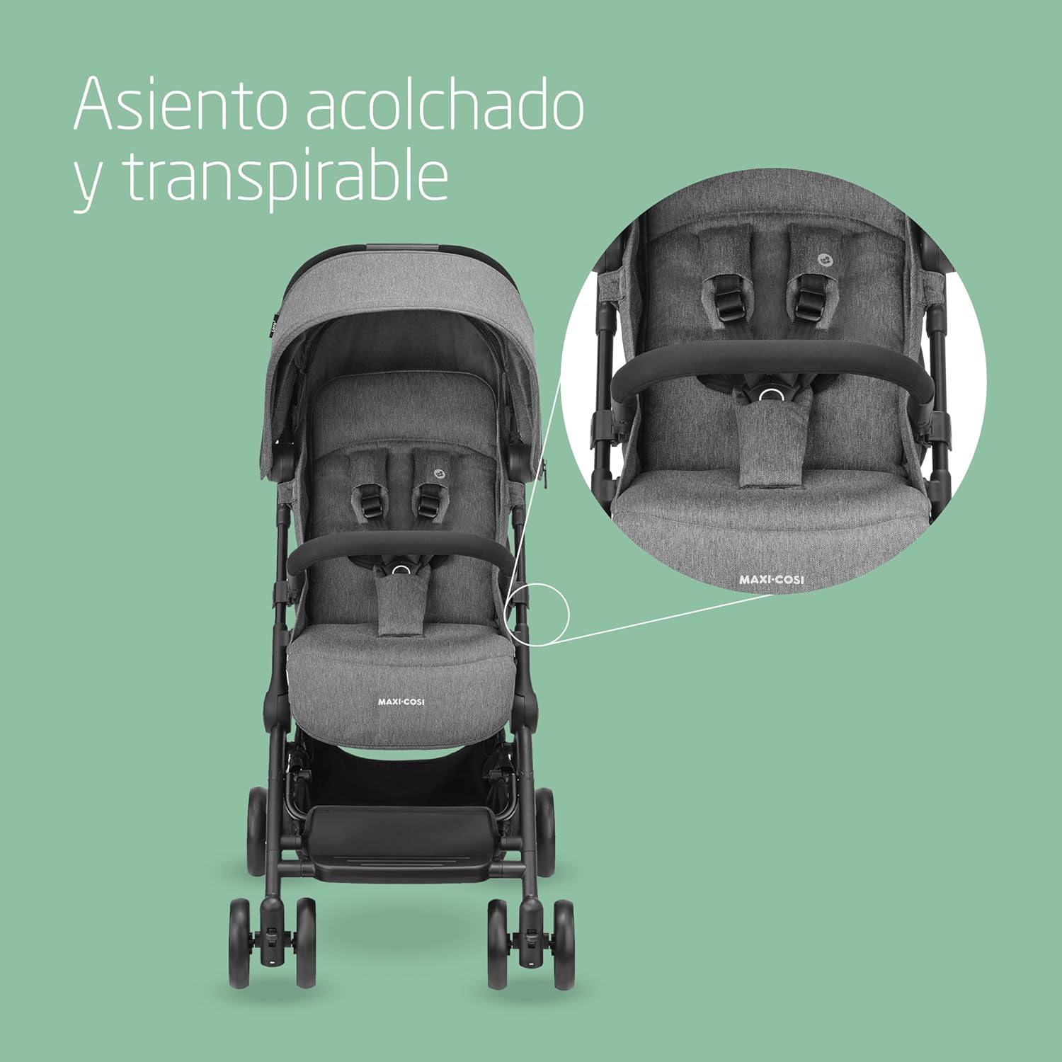 Maxi-Cosi Lara2, Silla de Paseo Ligera, 0-4 años, 0-22 kg, Silla Paseo Bebe Compacta, 3 Reclinaciones, Reclinación Total, Ple