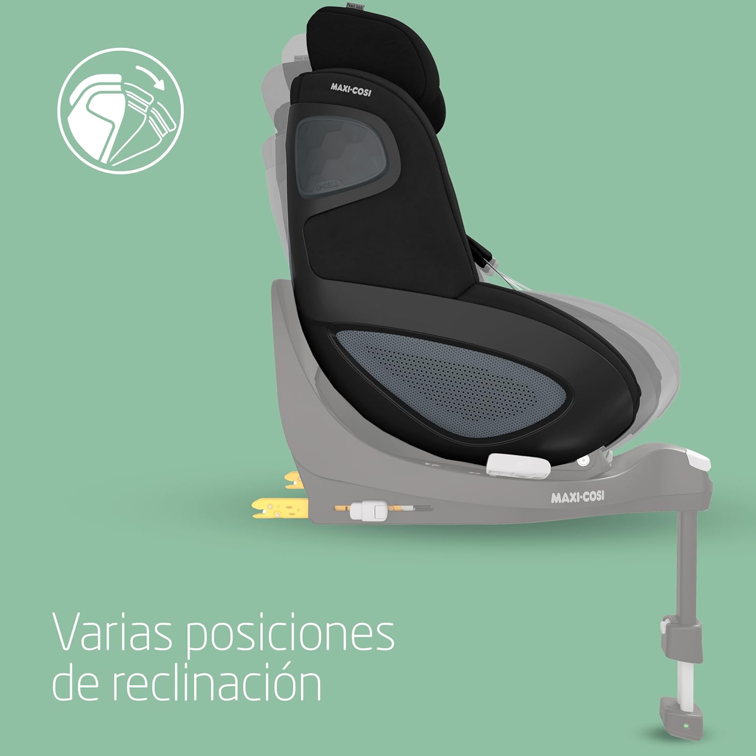 Maxi-Cosi Pearl 360 silla coche bebe i-Size, silla coche 360 giratoria para bebé y niño ISOFIX, 3 meses - 4 años (61-105 cm),