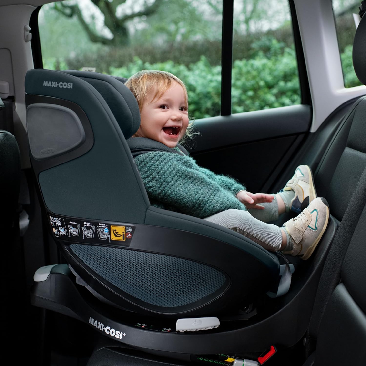 Maxi-Cosi Pearl 360 silla coche bebe i-Size, silla coche 360 giratoria para bebé y niño ISOFIX, 3 meses - 4 años (61-105 cm),