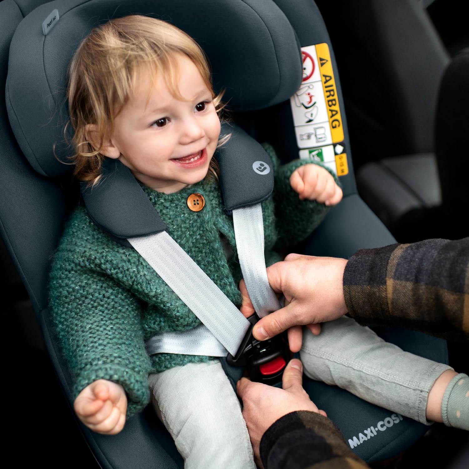Maxi-Cosi Pearl 360 silla coche bebe i-Size, silla coche 360 giratoria para bebé y niño ISOFIX, 3 meses - 4 años (61-105 cm),