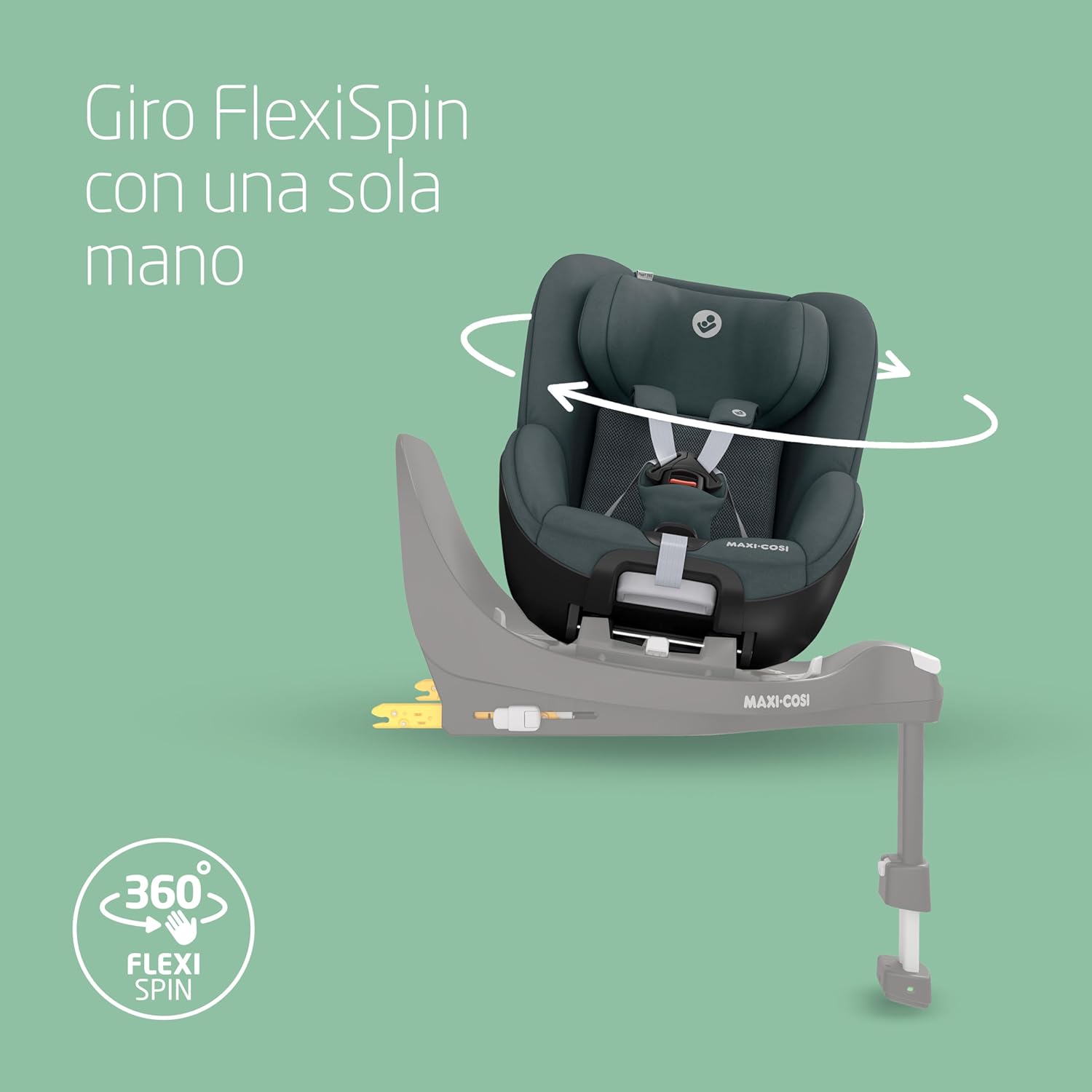 Maxi-Cosi Pearl 360 silla coche bebe i-Size, silla coche 360 giratoria para bebé y niño ISOFIX , 3 meses - 4 años (61-105 cm)