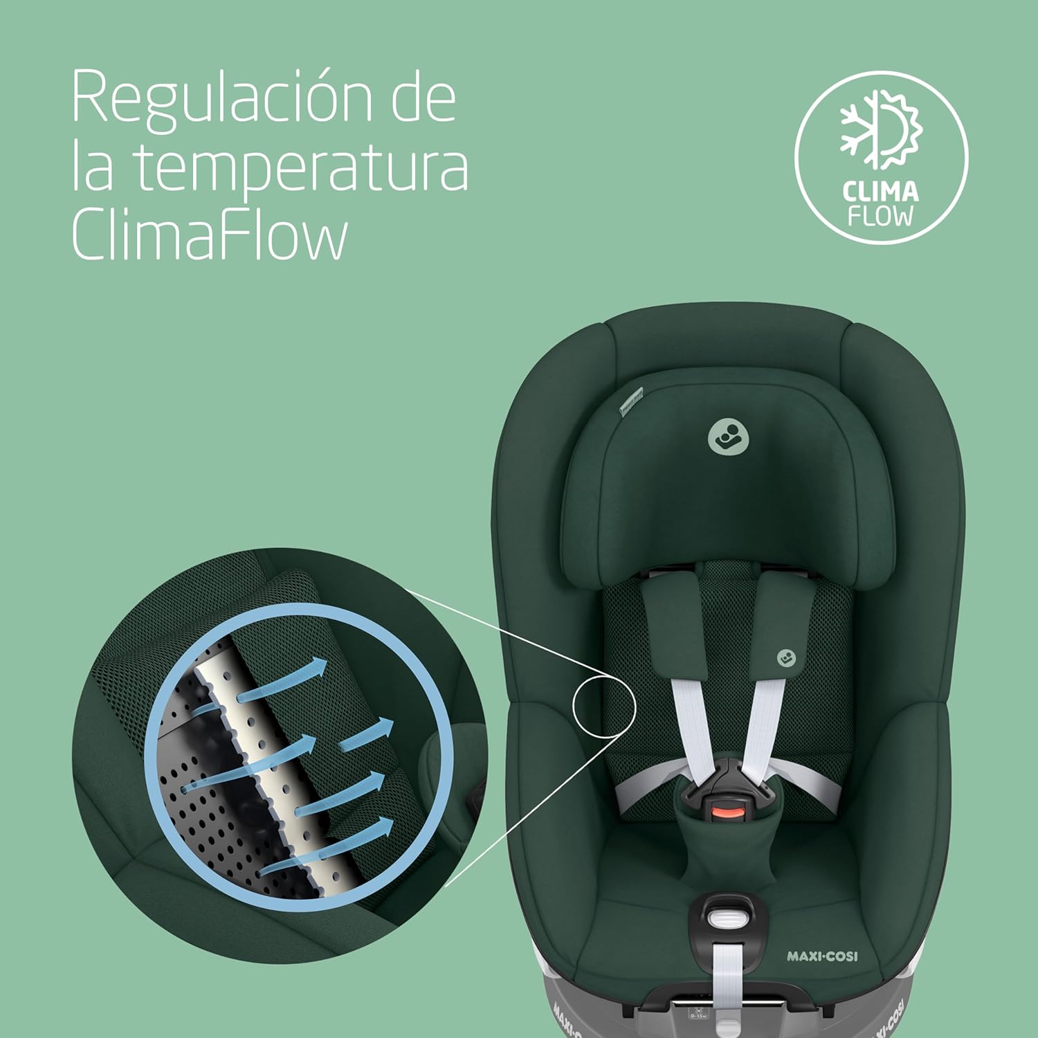 Maxi-Cosi Pearl 360 Silla Coche Bebe i-Size, Silla Coche 360 Giratoria para Bebé y Niño ISOFIX , 3 Meses a 4 Años (61-105 cm)