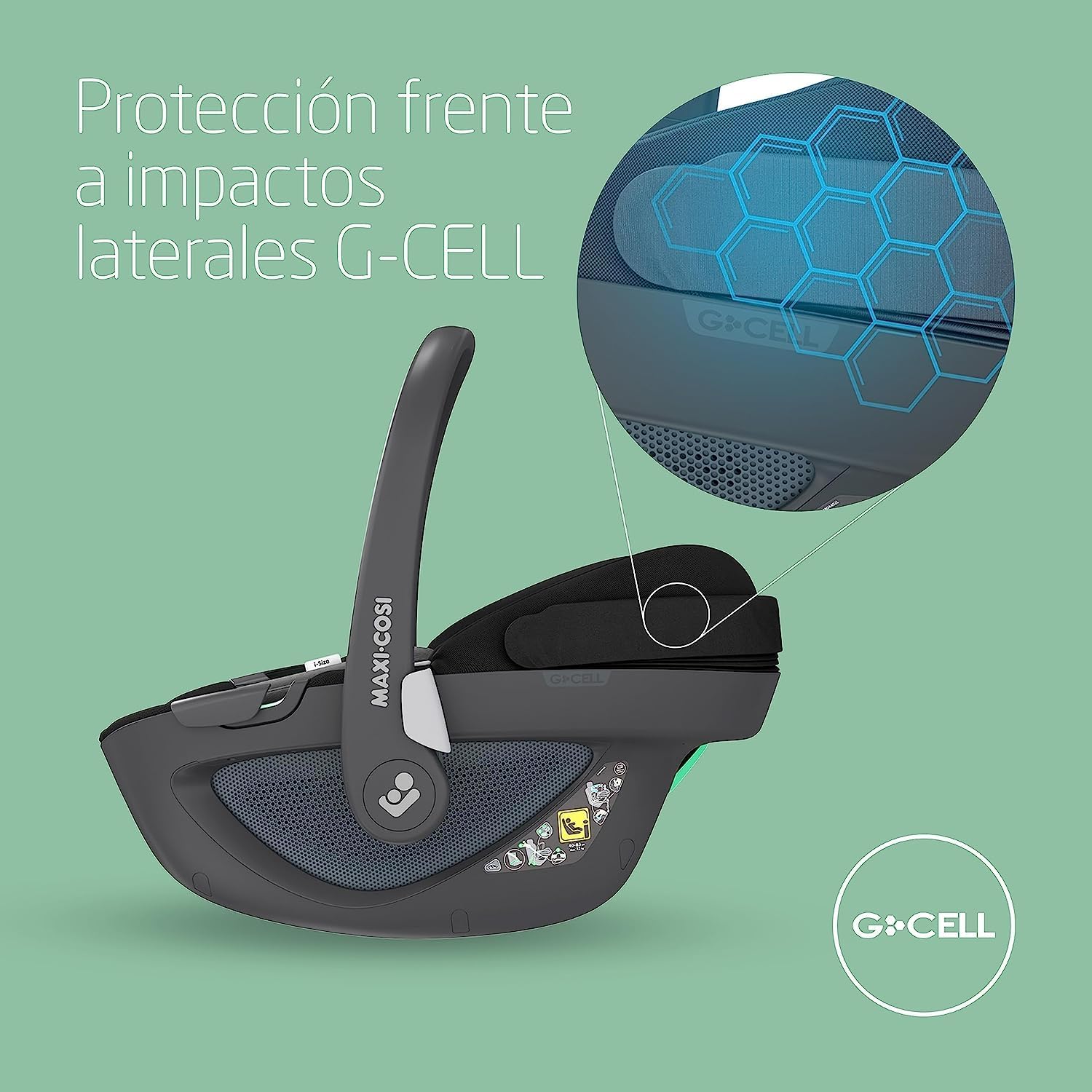 Maxi-Cosi Pebble 360, silla coche bebe i-Size, Silla Coche 360 Recien Nacido con Giro de 360 Grados, 0-15 meses (40-83 cm), C