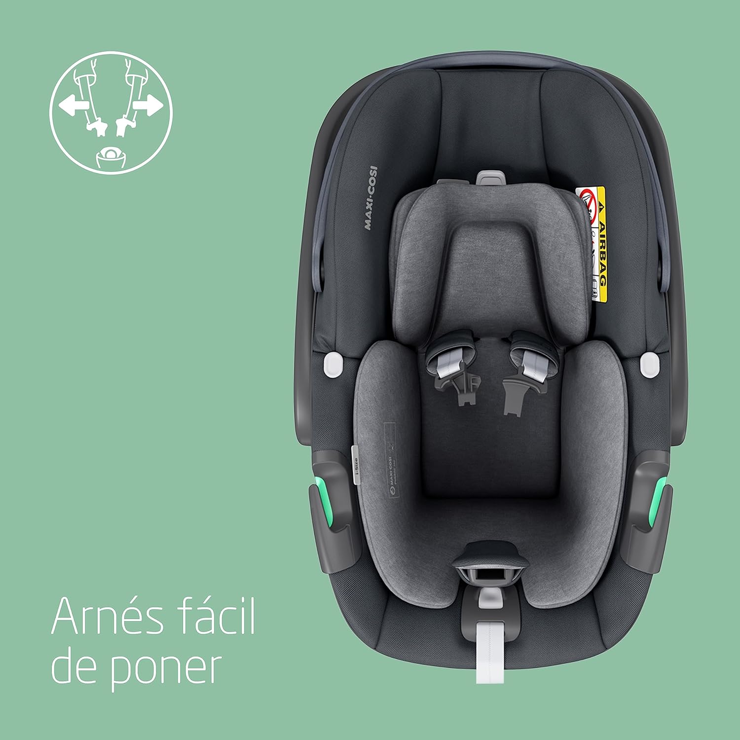 Maxi-Cosi Pebble 360, silla coche bebe i-Size, Silla Coche 360 Recien Nacido con Giro de 360 Grados, 0-15 meses (40-83 cm), C