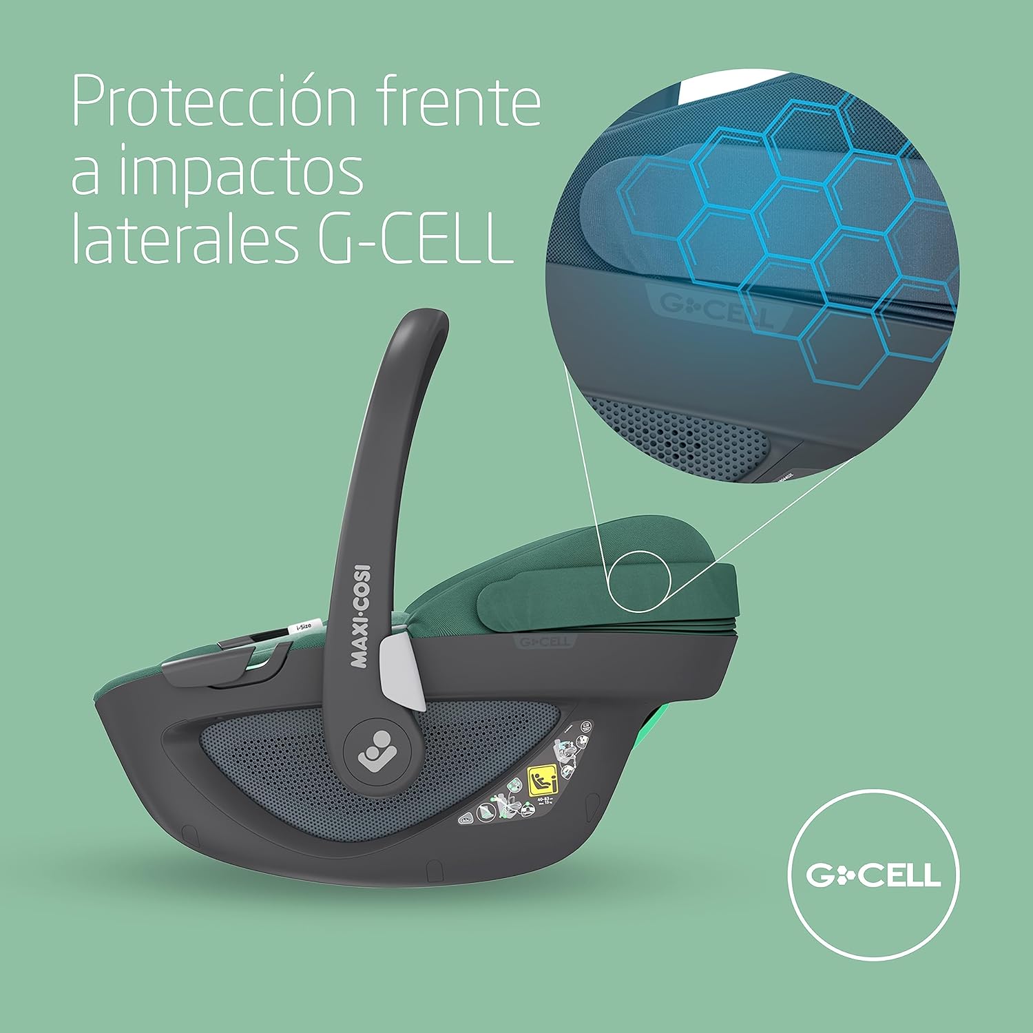 Maxi-Cosi Pebble 360, silla coche bebe i-Size, Silla Coche 360 Recien Nacido con Giro de 360 Grados, 0-15 meses (40-83 cm), C