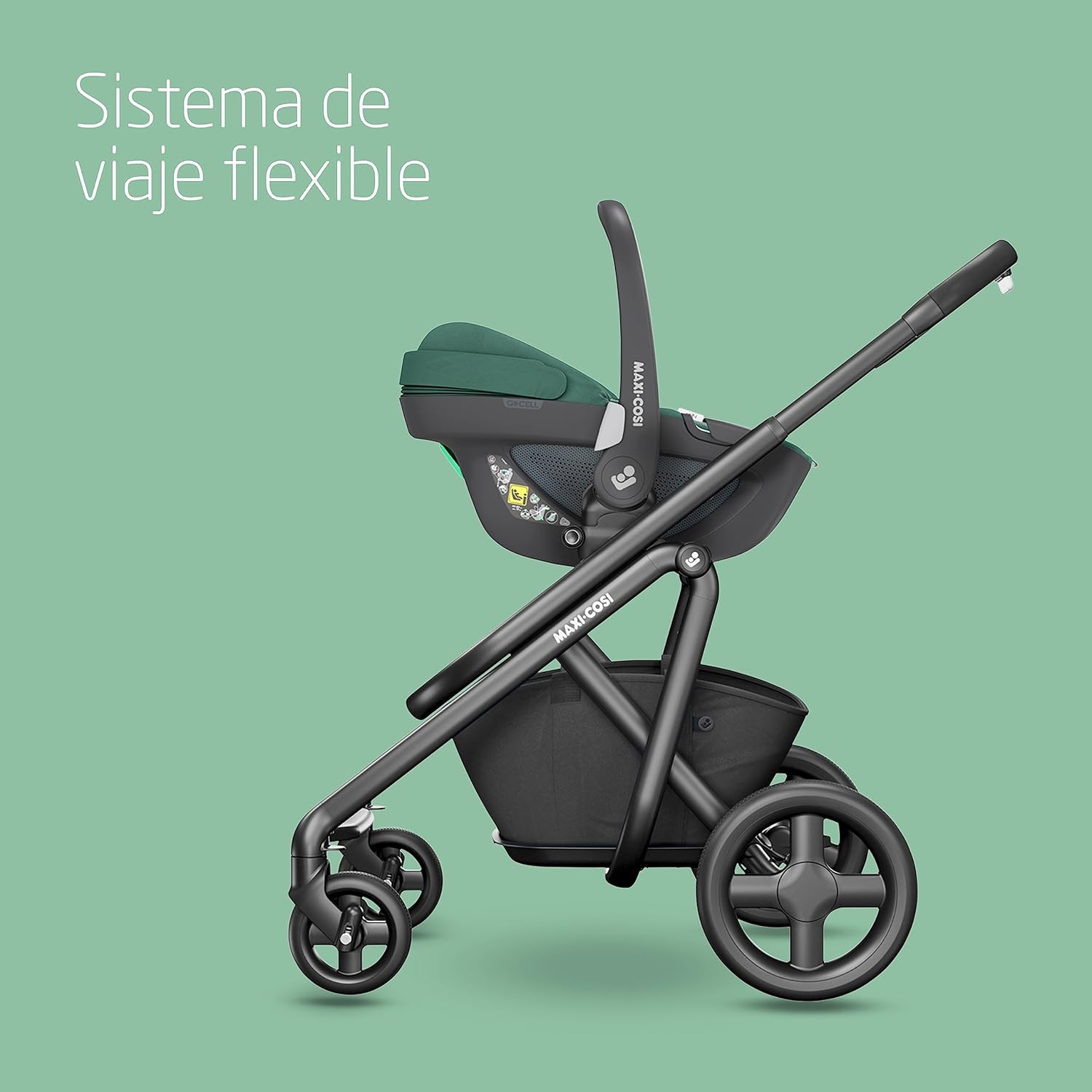 Maxi-Cosi Pebble 360, silla coche bebe i-Size, Silla Coche 360 Recien Nacido con Giro de 360 Grados, 0-15 meses (40-83 cm), C